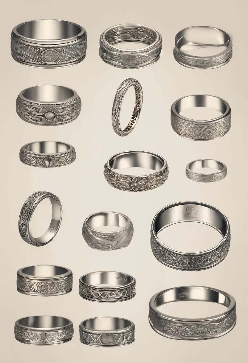 ((Ring design concept art)),Yellow gold ring,((Ring concept blueprint)),,(Ring cross-sectional wave pattern and pentagram),((Master craftsmanship)),(Ring and hemming),Natural sunlight,Shining Effect