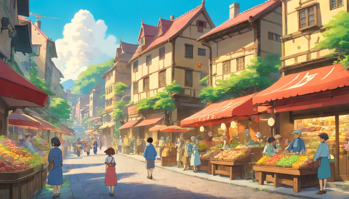 The town catches the market