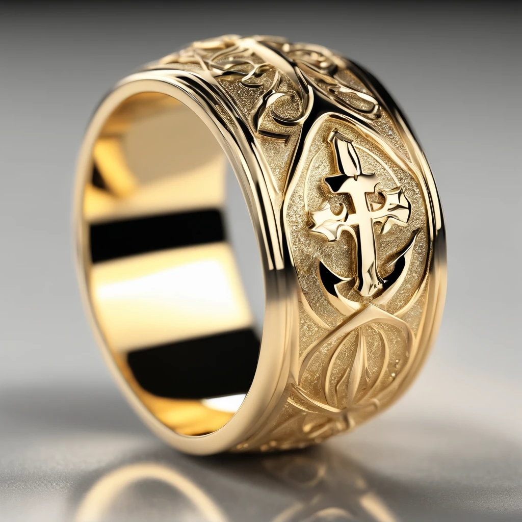 ((Ring design concept art)),Yellow gold ring,((Ring concept blueprint)),(The ring cross-section has a wave pattern and a five-pointed star),((Master craftsmanship)),(Ring and hemming),Natural sunlight,Sparkle effect
Wait for it to start