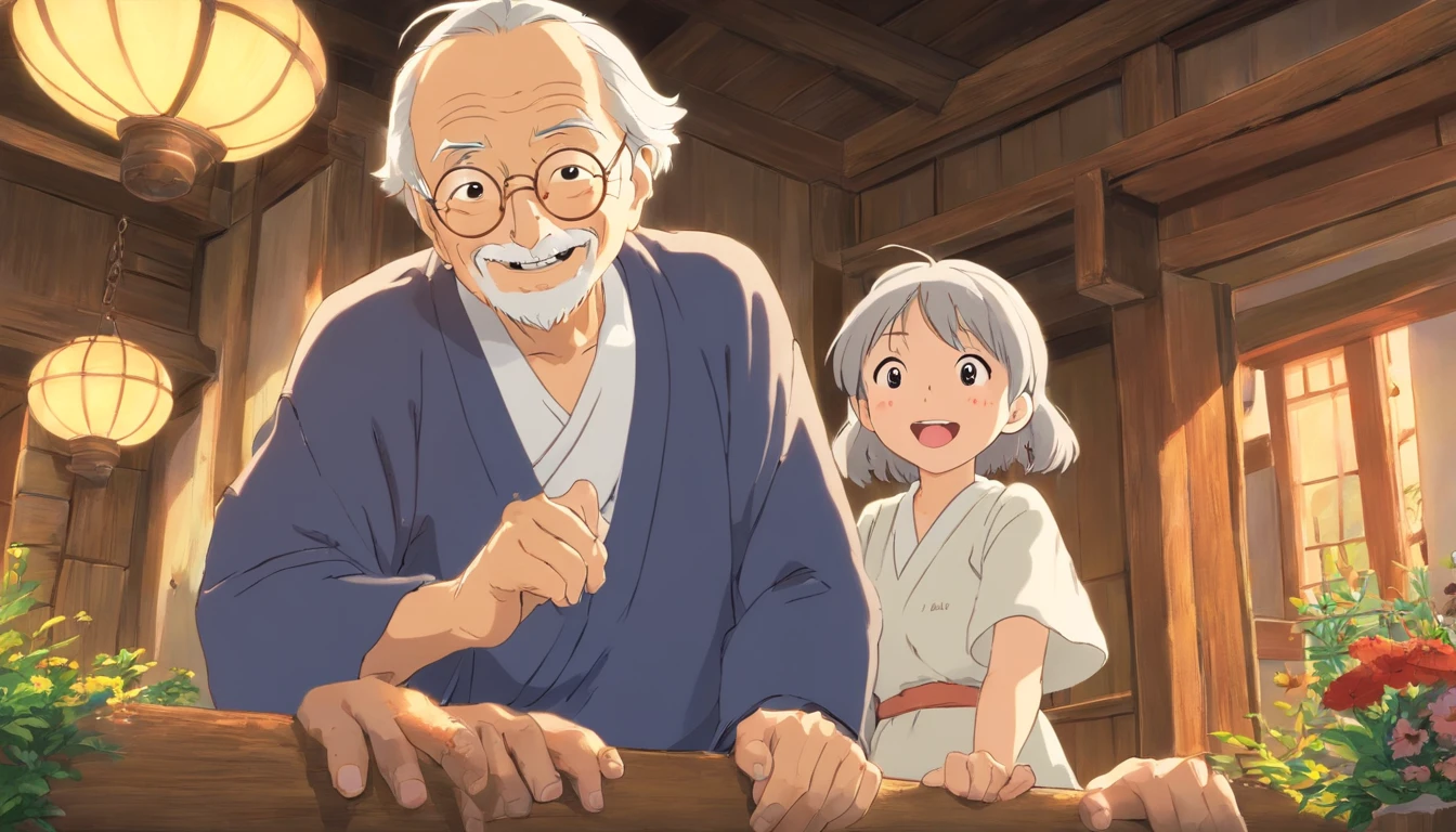 Grandpa laughed
