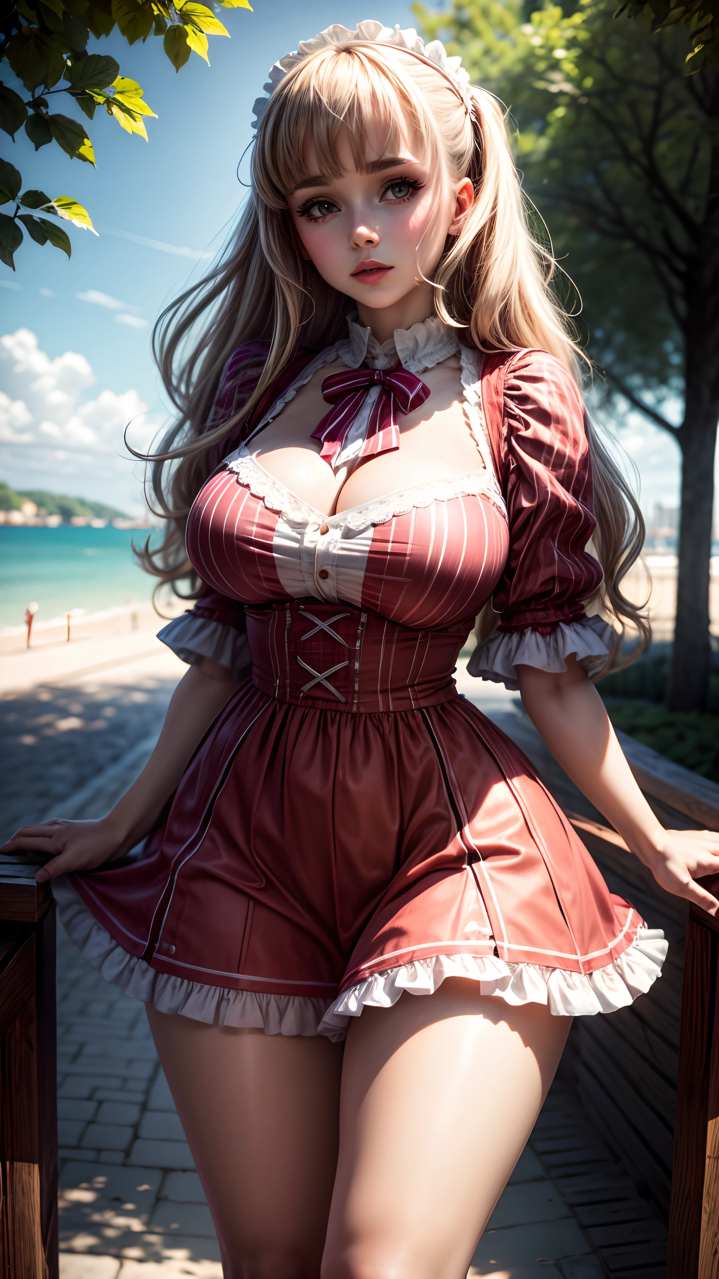 lolita, 8k, Gorgeous Clothes, Sunlit, big brest, útlý pas