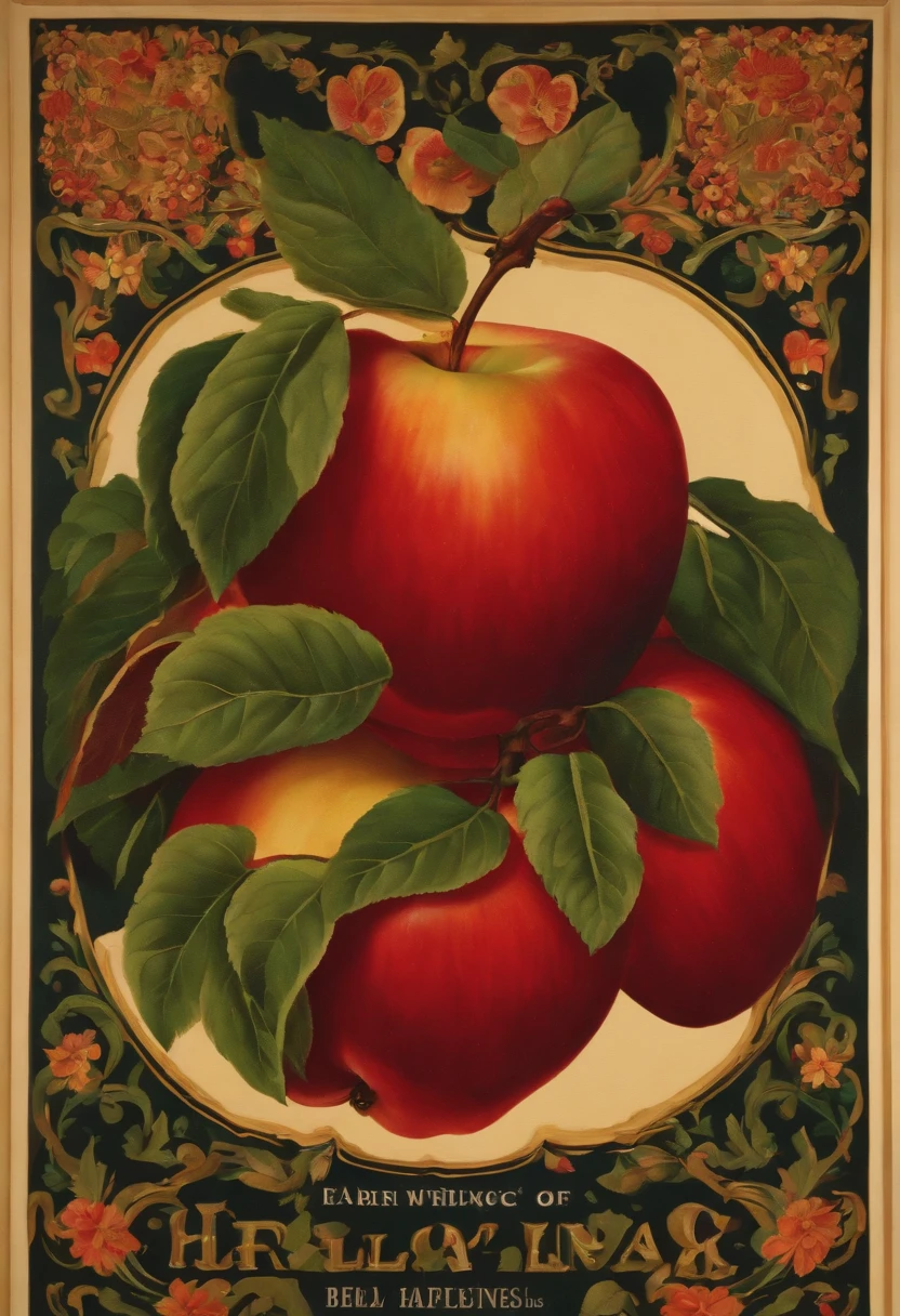 Peel half an apple