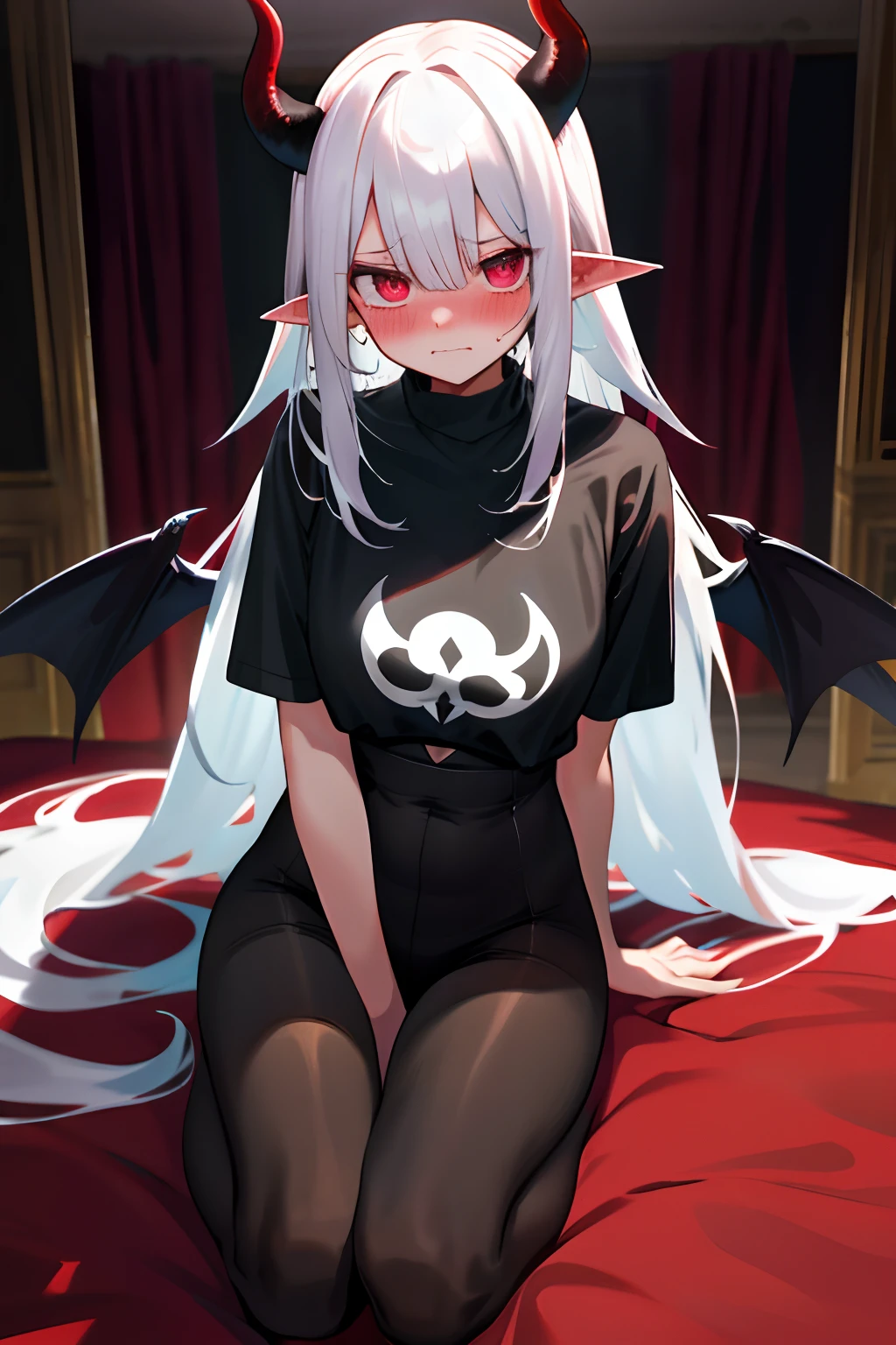 Tentacles intertwine to catch a beautiful girl,High quality, Wolf ears,Black kimono,White hair,Long hair,bangss, Seductive red eyes,small tits,A Japanese style,Return blood,Breakdown,srestrained,Rape,tentacles rape,embarrassed from,Open mouth and drool,Show off female genitalia,Loss of virginity,is crying,Love Juice