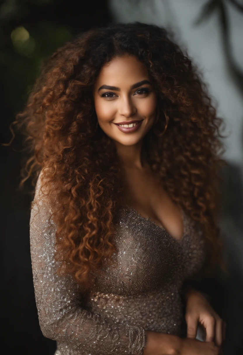 Jeune Latina, mince, gros seins, Rousseur, cheveux noirs raides, sourire naturel