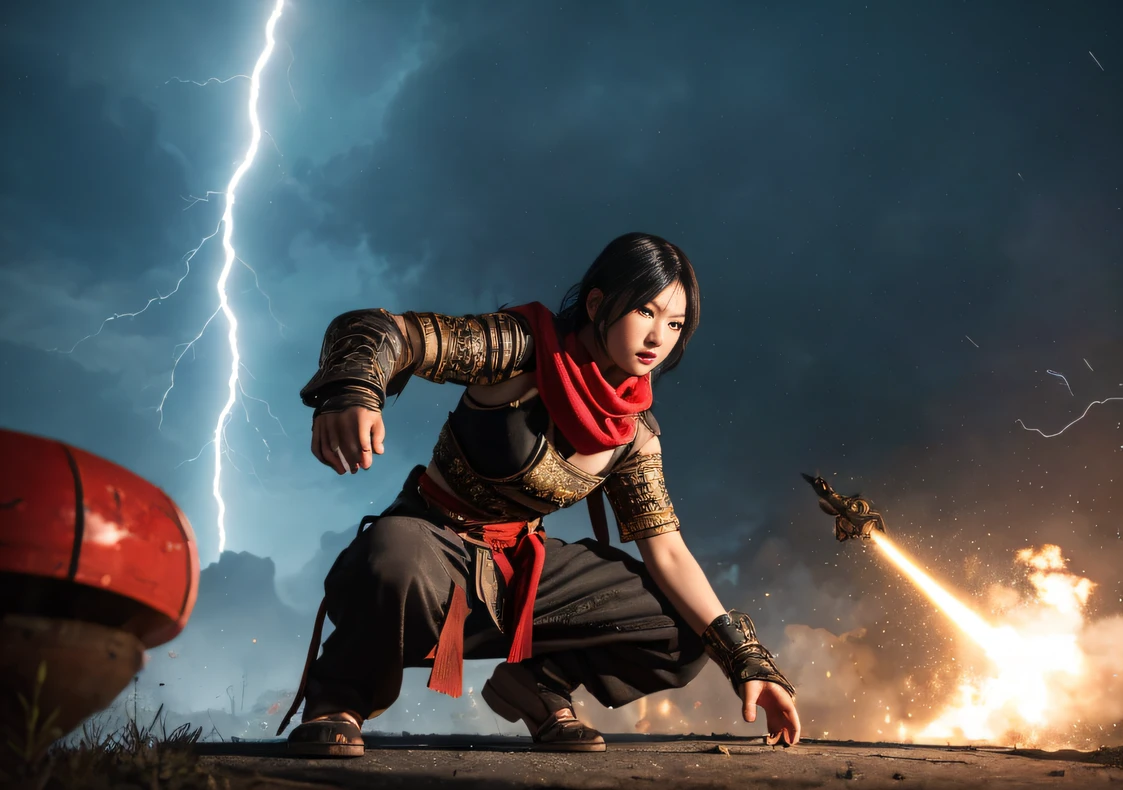 Doomsday ruins(废墟)Climb the streets(Armageddon)eyes filled with angry,He clenched his fists,Rush up,Deliver a fatal blow to your opponent,full bodyesbian,Full Body Male Mage 32K(Masterpiece Ultra HD)Long flowing black hair,Campsite size,zydink, The wounded lined up in the streets(Doomsday ruins)Climb the streets, The scene of the explosion(Doomsday waste), (Linen batik scarf), Angry fighting stance, looking at the ground, Batik linen bandana, Chinese python pattern long-sleeved garment, rainbowing(Abstract propylene splash:1.2), Dark clouds lightning background,废墟(realisticlying:1.4),Black color hair,Flour fluttering,Telephoto lens high, A high resolution, the detail, RAW photogr, Sharp Re, Nikon D850 Film Stock Photo by Jefferies Lee 4 Kodak Portra 400 Camera F1.6 shots, Rich colors, ultra-realistic vivid textures, Dramatic lighting,8K quality, Girls,Backstreets, Dark clouds lightning background(realisticlying:1.4),Black color hair,, RAW photogr, Sharp Re, Nikon D850 Film Stock Photo by Jefferies Lee 4 Kodak Portra 400 Camera F1.6 shots, Rich colors, ultra-realistic vivid textures, Dramatic lighting, Unreal Engine Art Station Trend, cinestir 800(((Crystal clear)))Full-body side