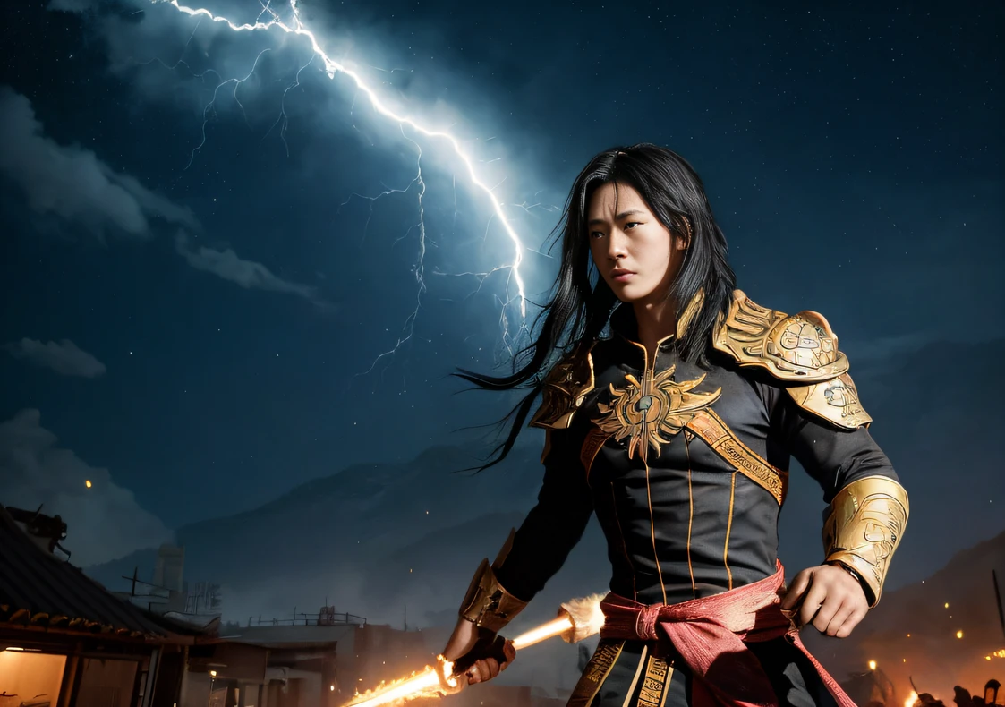 Doomsday ruins(废墟)Climb the streets(Armageddon)eyes filled with angry,He clenched his fists,Rush up,Deliver a fatal blow to your opponent,full bodyesbian,Full Body Male Mage 32K(Masterpiece Ultra HD)Long flowing black hair,Campsite size,zydink, The wounded lined up in the streets(Doomsday ruins)Climb the streets, The scene of the explosion(Doomsday waste), (Linen batik scarf), Angry fighting stance, looking at the ground, Batik linen bandana, Chinese python pattern long-sleeved garment, rainbowing(Abstract propylene splash:1.2), Dark clouds lightning background,废墟(realisticlying:1.4),Black color hair,Flour fluttering,Telephoto lens high, A high resolution, the detail, RAW photogr, Sharp Re, Nikon D850 Film Stock Photo by Jefferies Lee 4 Kodak Portra 400 Camera F1.6 shots, Rich colors, ultra-realistic vivid textures, Dramatic lighting,8K quality, Girls,Backstreets, Dark clouds lightning background(realisticlying:1.4),Black color hair,, RAW photogr, Sharp Re, Nikon D850 Film Stock Photo by Jefferies Lee 4 Kodak Portra 400 Camera F1.6 shots, Rich colors, ultra-realistic vivid textures, Dramatic lighting, Unreal Engine Art Station Trend, cinestir 800(((Crystal clear)))Full-body side