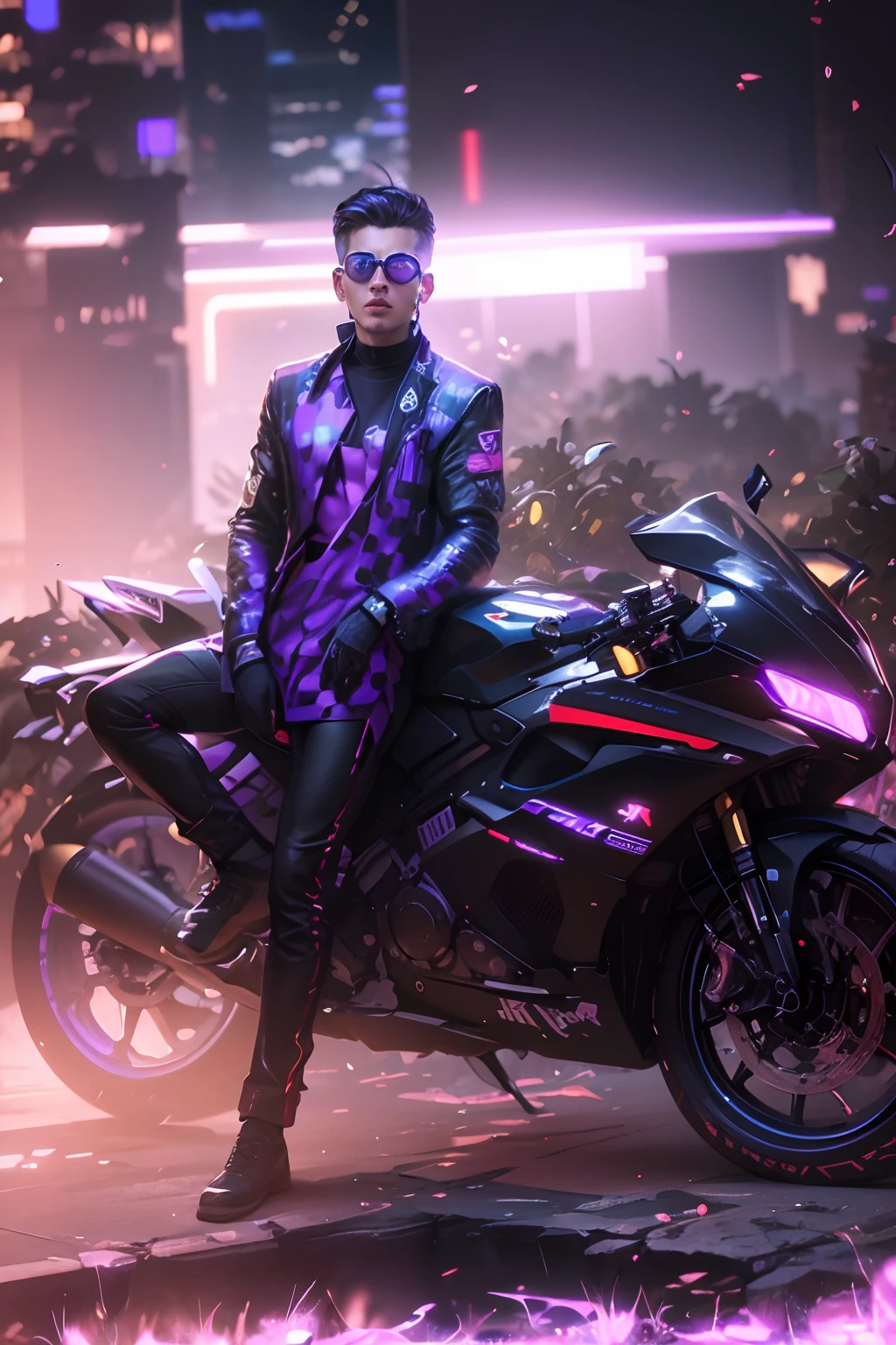 Change background cyberpunk handsome boy. Realistic face .8k ultra Realistic.