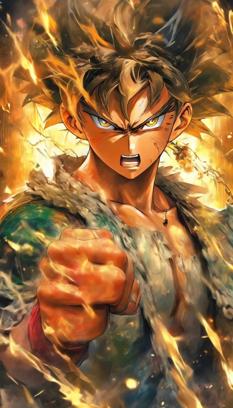 One guy, Being in the room,Oil painting, Harsh brushstrokes, Dramatic lighting, Intense expression, Determined eyes, Clenched fists, Sweat dripped down his face, Ruffled suit, broken chain, Crumbling dollar bills, Smoke in the background, Black and white with a touch of gold, Realism. (Best quality, A high resolution, Ultra-detailed), (Realistic:1.37), professional, Vivid colors.