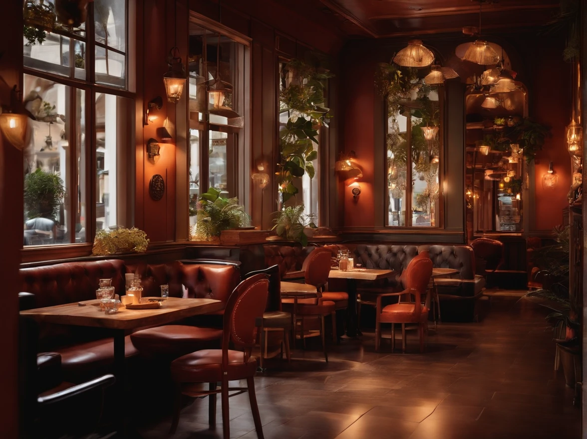 {{Stylish and cute café,inside restaurant}},Beautiful scene,No humans,no Animal,