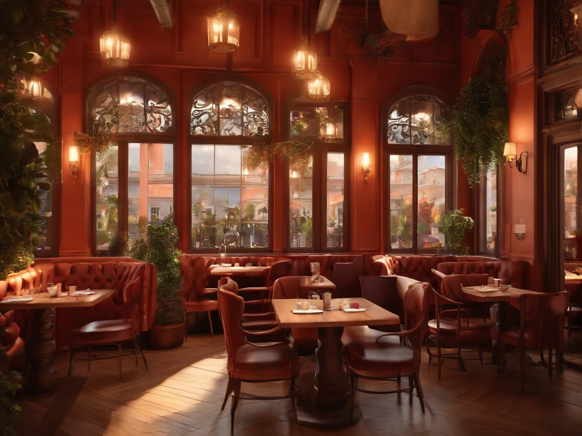 {{Stylish and cute café,inside restaurant}},Beautiful scene,No humans,no Animal,