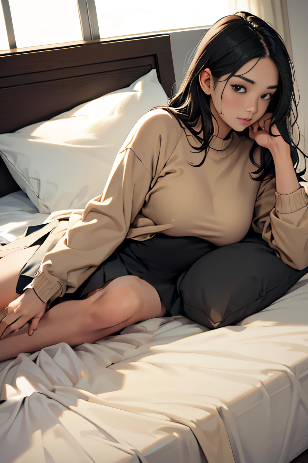 a bed