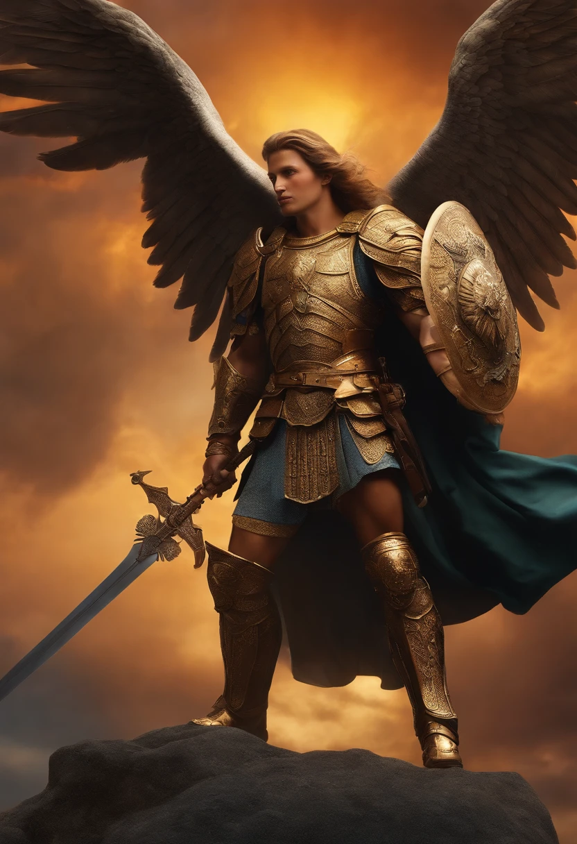 st Michael Angle warrior with war amor , wing