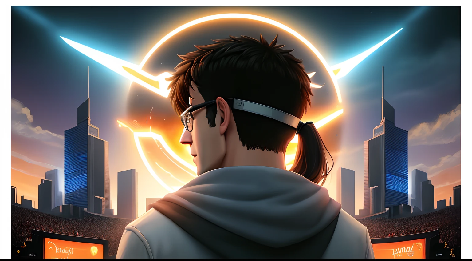 Ferris, I like to talk about experiences I've had with games, movies, and nerdy things.Set in front of the computer, man, fanart