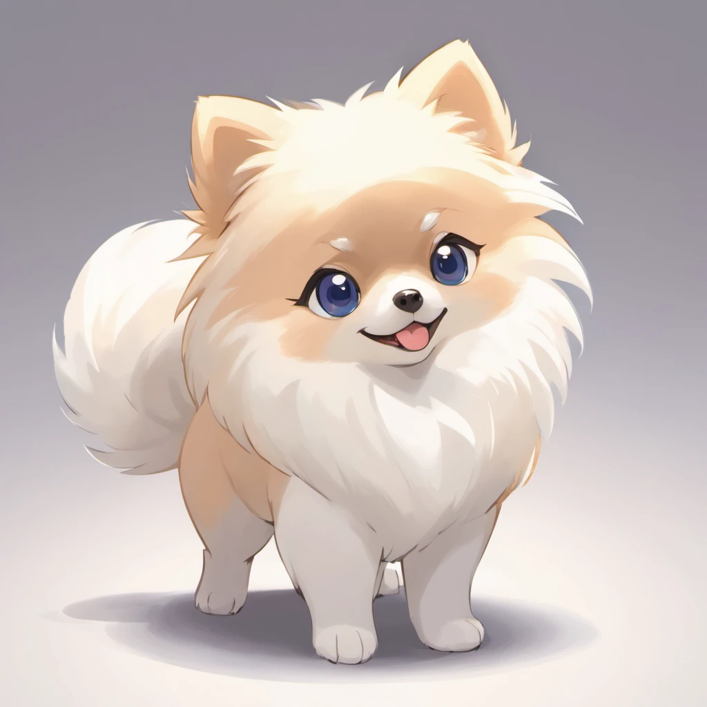 pomeranian,White Pomeranian