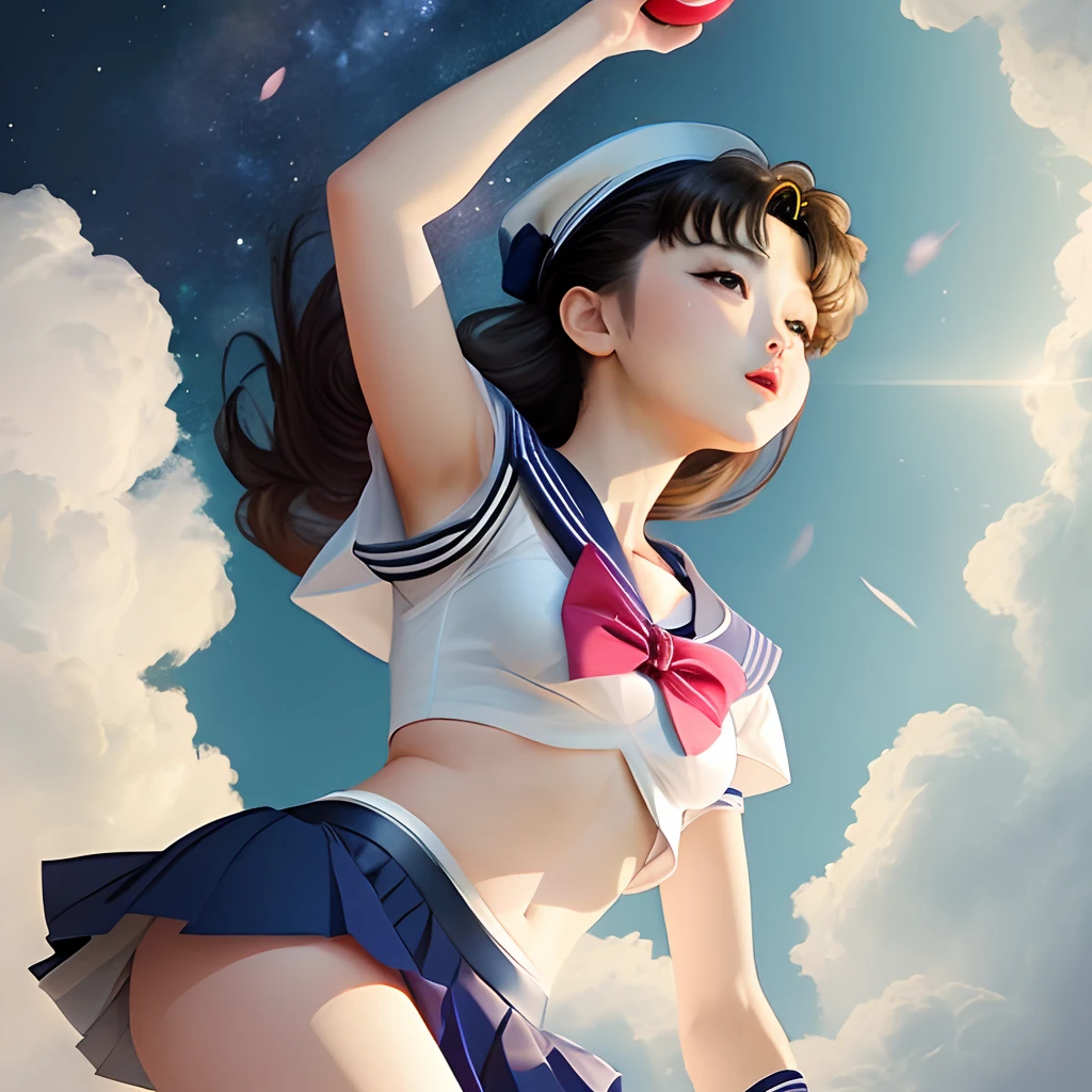 Ultra mini skirt、Composition looking up from below
Sailor Moon Style
Cosplay