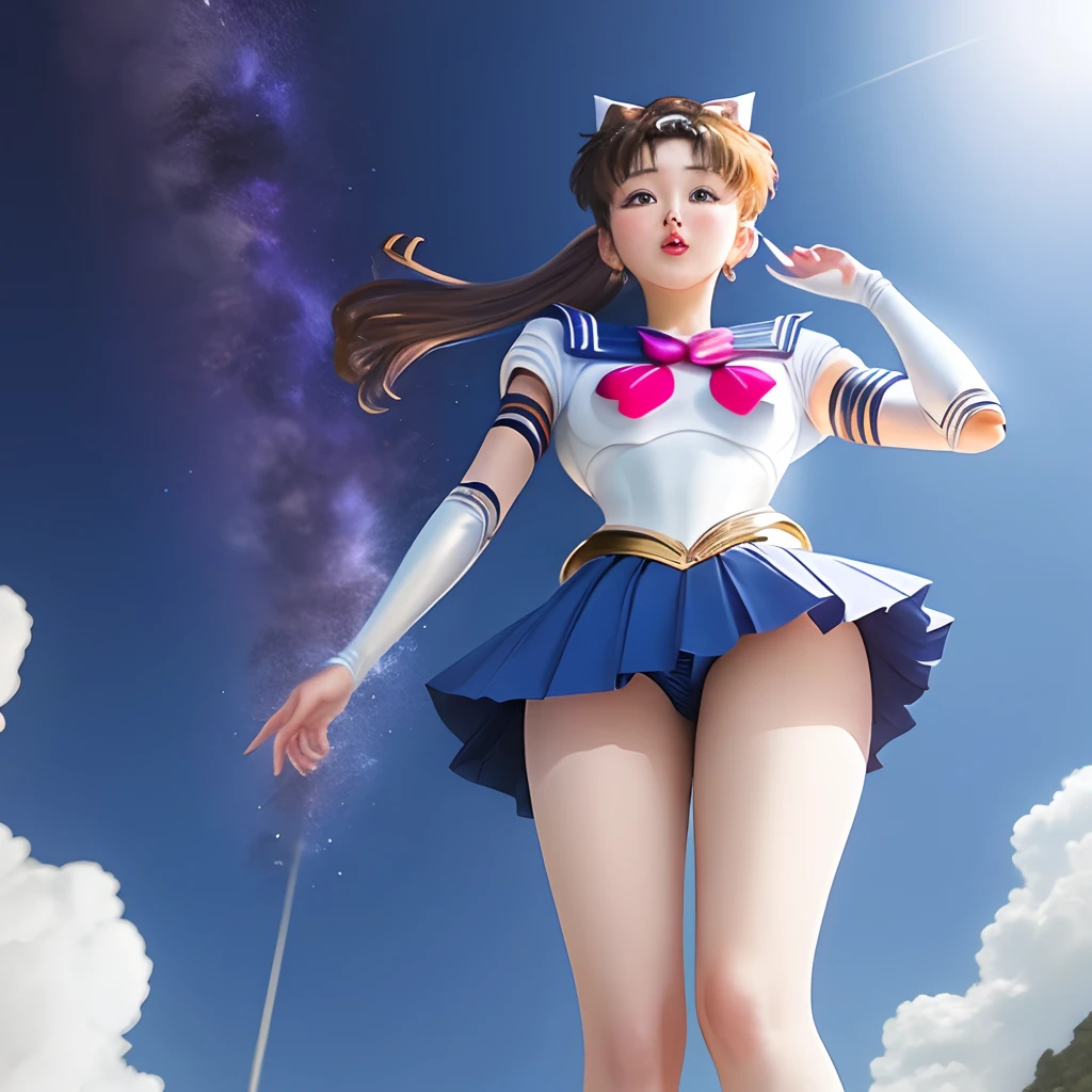 Ultra mini skirt、Composition looking up from below
Sailor Moon Style
Cosplay