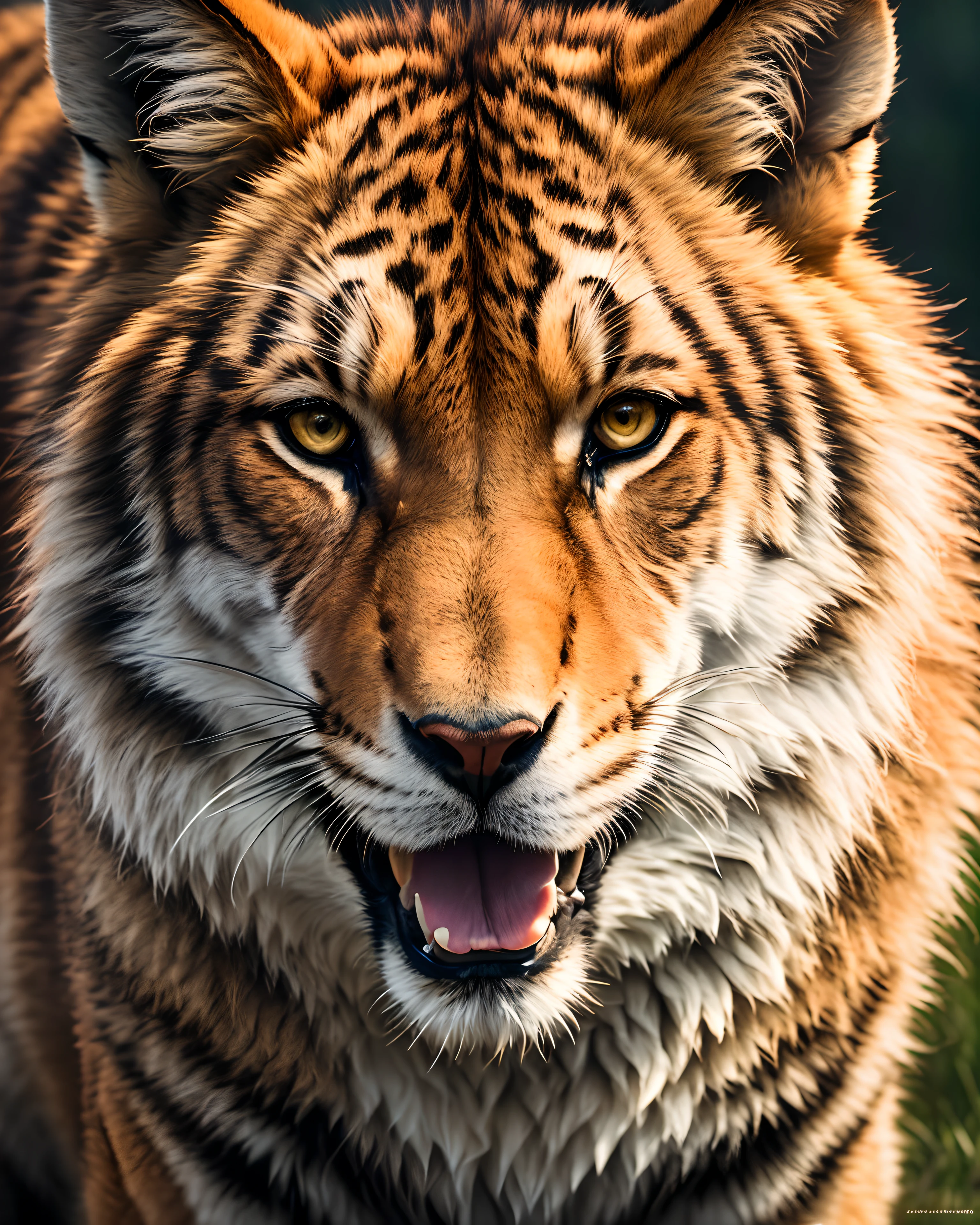portraite of a [Wolf | Tiger | Lion | Fox], Cinematographic film, rim lighting, 4k textures, soft cinematic light, adome lightroom, Photo Lab, hdr, higly detailed, sharp focus, Soothing tones, hyper-detailing, low contrast, soft cinematic light, Combination of exposures, hdr,
