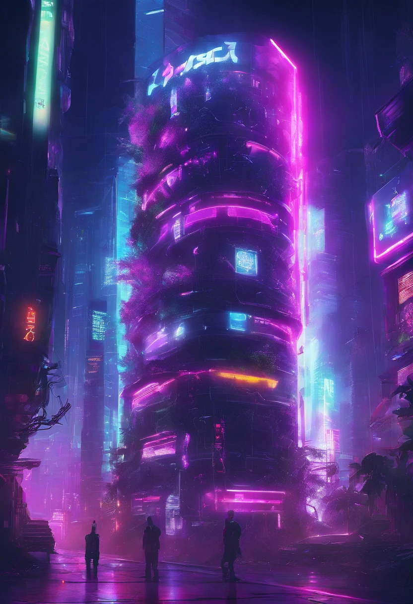 plants under the transparent cylinder, crystal rain, crystal light, high light