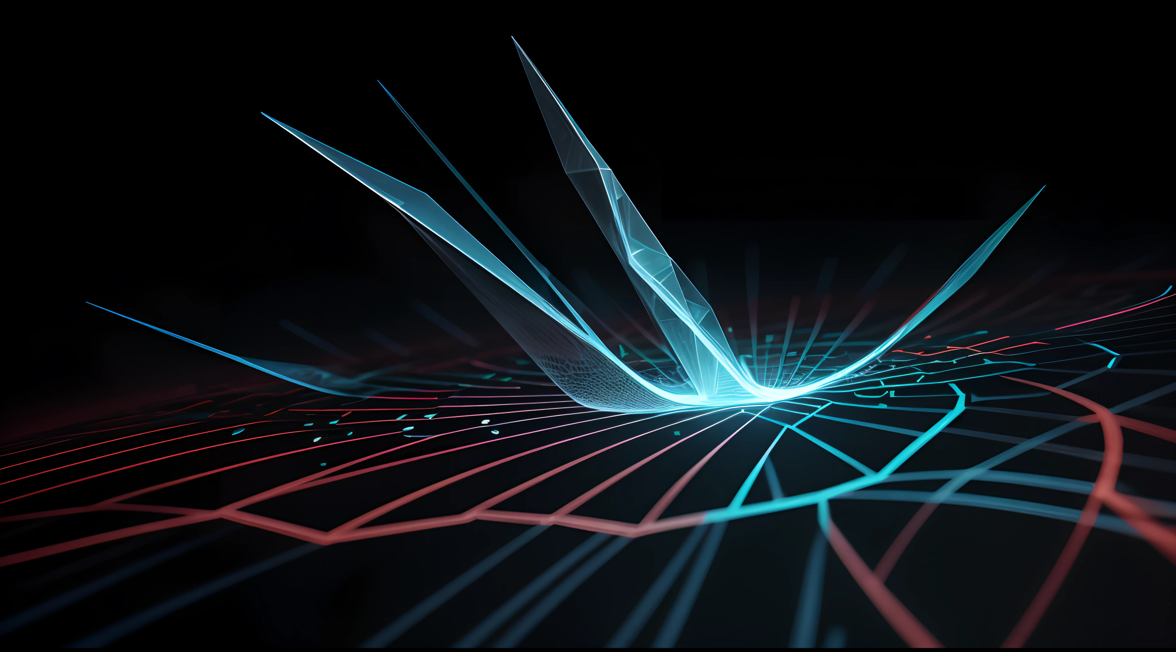 Engaging 3D visualization featuring stunning graphs、glinting