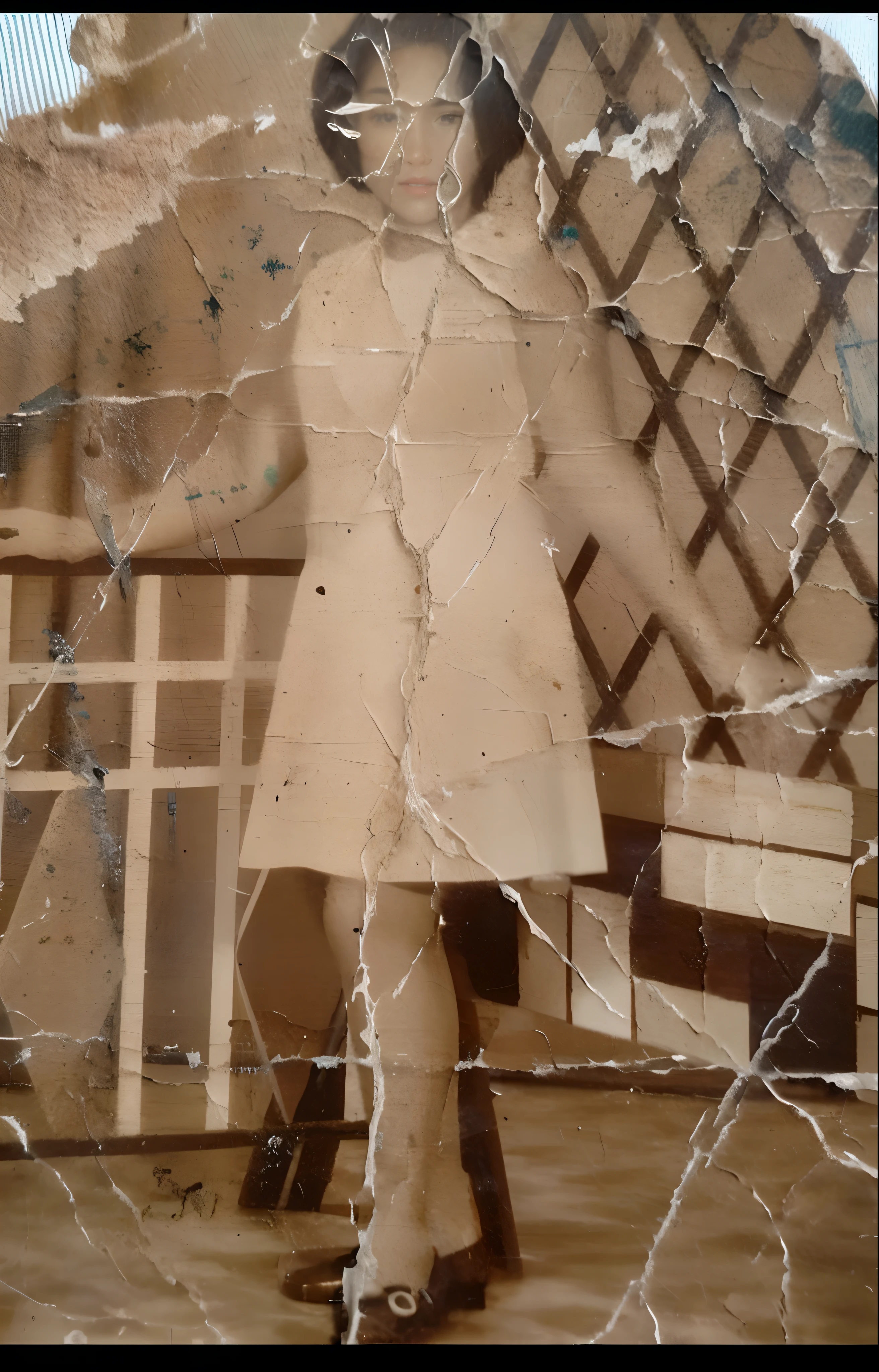 Remove scratches and Restore this scratched and blurry image to its original clarity and vibrancy, eliminating scratches and colorizing it to create a clear and visually appealing final copy.