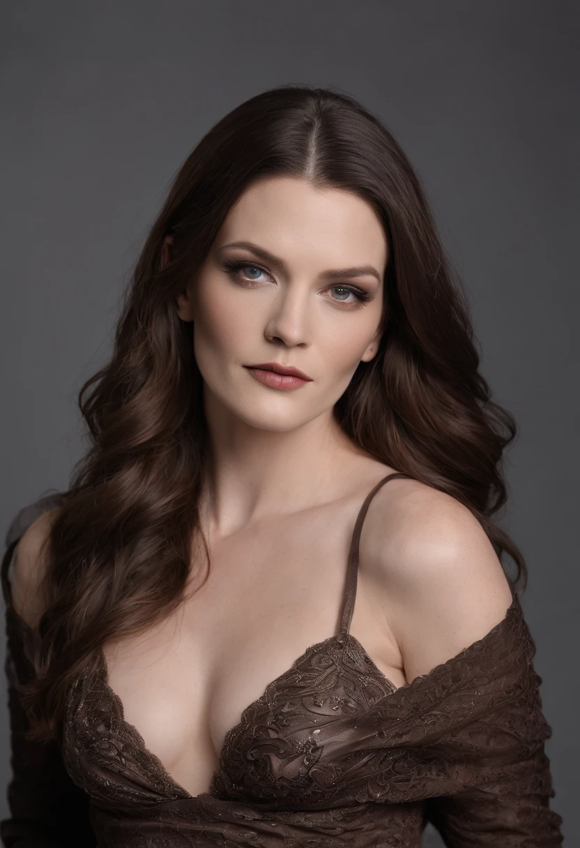 ((Floor jansen))  is a (fully naked, topless:1.5) woman, ((masterpiece)), realistic face, ultrarealistic, dslr, 8k uhd, true face, celebrity, detailed, detailed facial features, suggestive, seductive, sexy, detailed lips, stark contrast, shadows, fog, lighting, professional, photoshot, subtle freckles, subtle tattoos on arms, belly, eye makeup:1.5, kayal, dark eyeshadow:1.5,