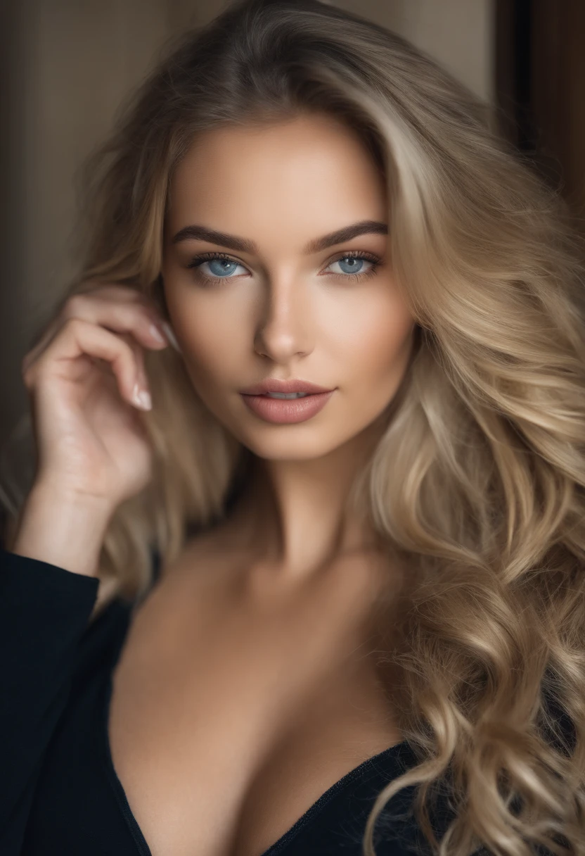 woman with matching tank top and panties, fille sexy aux yeux bleus, Portrait Sophie Mudd, Portrait de Corinna Kopf, cheveux blonds et grands yeux, selfie of a young woman, ohne Maquillage, maquillage naturel, Look directly into the camera, Visage avec Artgram, dezentes Maquillage, Superbe photo du corps entier, dans la chambre, gros seins, Blonde, Latin