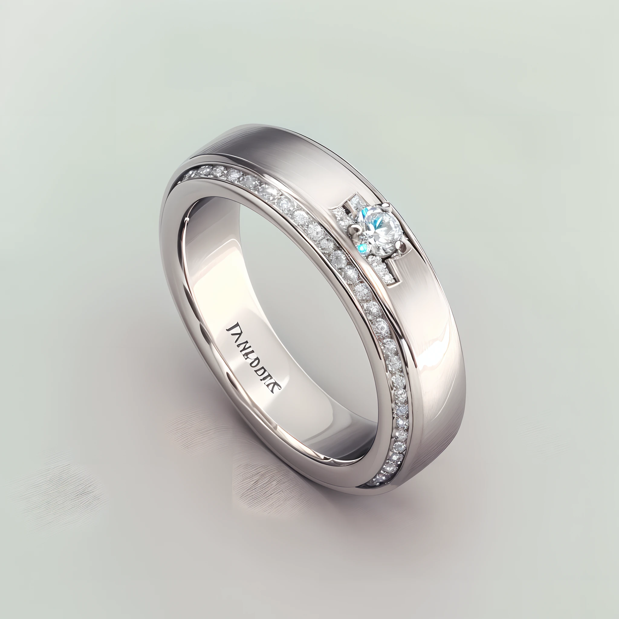 Material characteristics: This platinum ring is made of 950 high-purity platinum, which has a strong density, wear resistance and corrosion resistance, ensuring the durability and stability of the ring.
Embellishment: The ring is centered around a sparkling diamond that is carefully selected for its color, clarity and cut. The highest quality diamonds add unparalleled brilliance to the entire ring.
High-tech display background: The ring surface adopts advanced nanotechnology treatment, which is smooth and mirror-like, as if integrating future technology elements. Through 3D scanning and modeling technology, the appearance and size of the ring can be accurately controlled, giving buyers the best wearing experience.
Design style: The simple and elegant design of the platinum ring can be a highlight for the wearer in any occasion. The thin band and exquisite setting process give the ring a romantic and fashionable vibe.
Special process: To highlight the purity and texture of platinum, the designer applies metal casting technology on the sidewalls of the ring, creating subtle textured patterns. When light hits it, the platinum sparkles with elegant luster.
Personalized customization: Buyers can choose different settings and engraving services to add more personalized elements to this platinum ring, making it a unique witness to love.
Perfect gift choice: This platinum ring is not only a piece of jewelry but also a symbol of commitment and love. As a perfect gift for occasions such as marriage proposal, wedding anniversary or memorial day, it will become an eternal token between the wearer and their partner.