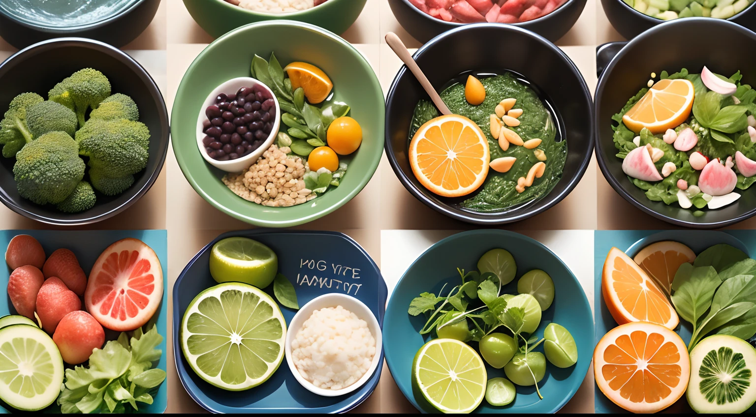 theme of a healthy lifestyle and nutrition, the colors blue, orange, pink, white and green are used, the image has a female theme, carries the meanings of a careful attitude to health and environmental friendliness