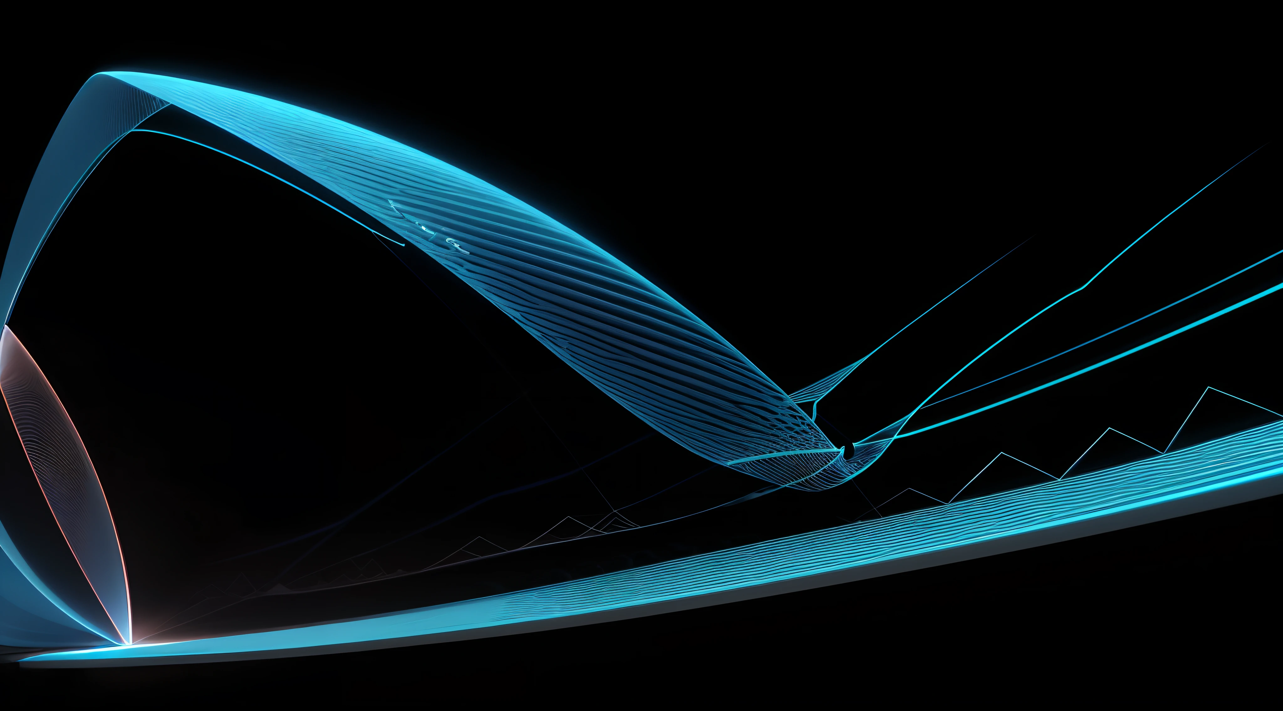 Engaging 3D visualization featuring stunning graphs、glinting