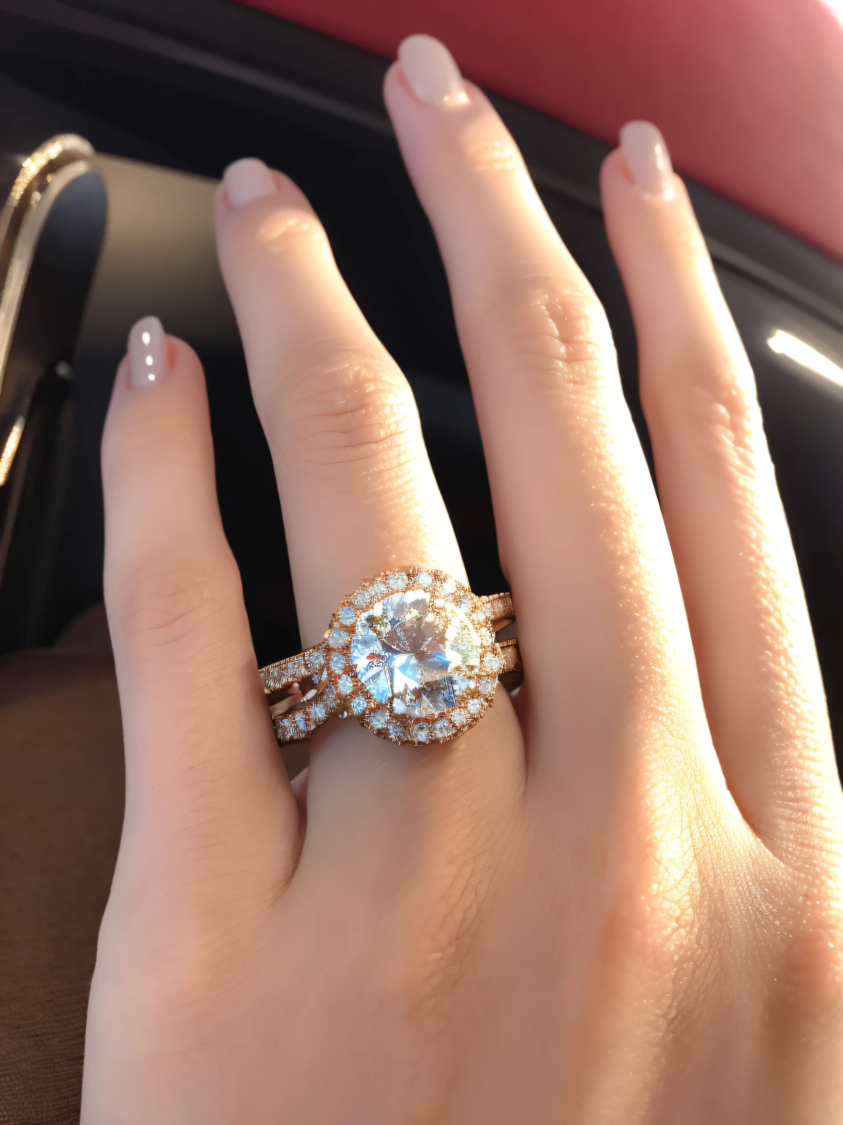 ((beautiful hand)),Certainly5Dita、Wear a beautiful gemstone engagement ring