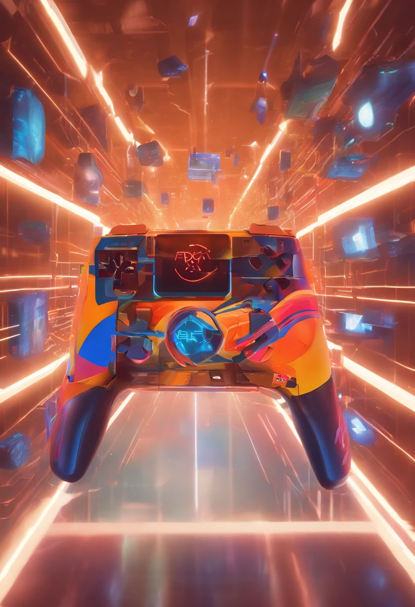 Futuristic Playstation 5 user interface, Homem hacker intenso sentado na frente de seu Playstation 5 holograma, Floating Infographic Hologram, Glowing holographic neural network, fluxo de rede de dados, Bokeh, florescer, Dynamic Bioluminescent Settling, Science Fiction Glasses, fone de ouvido, Sony Alfa ILCE α6400 + Lente STM 35mm, fotografia hiper-realista, tiro largo, , estilo de unsplash e National Geographic, filme ainda, Sky Epic,