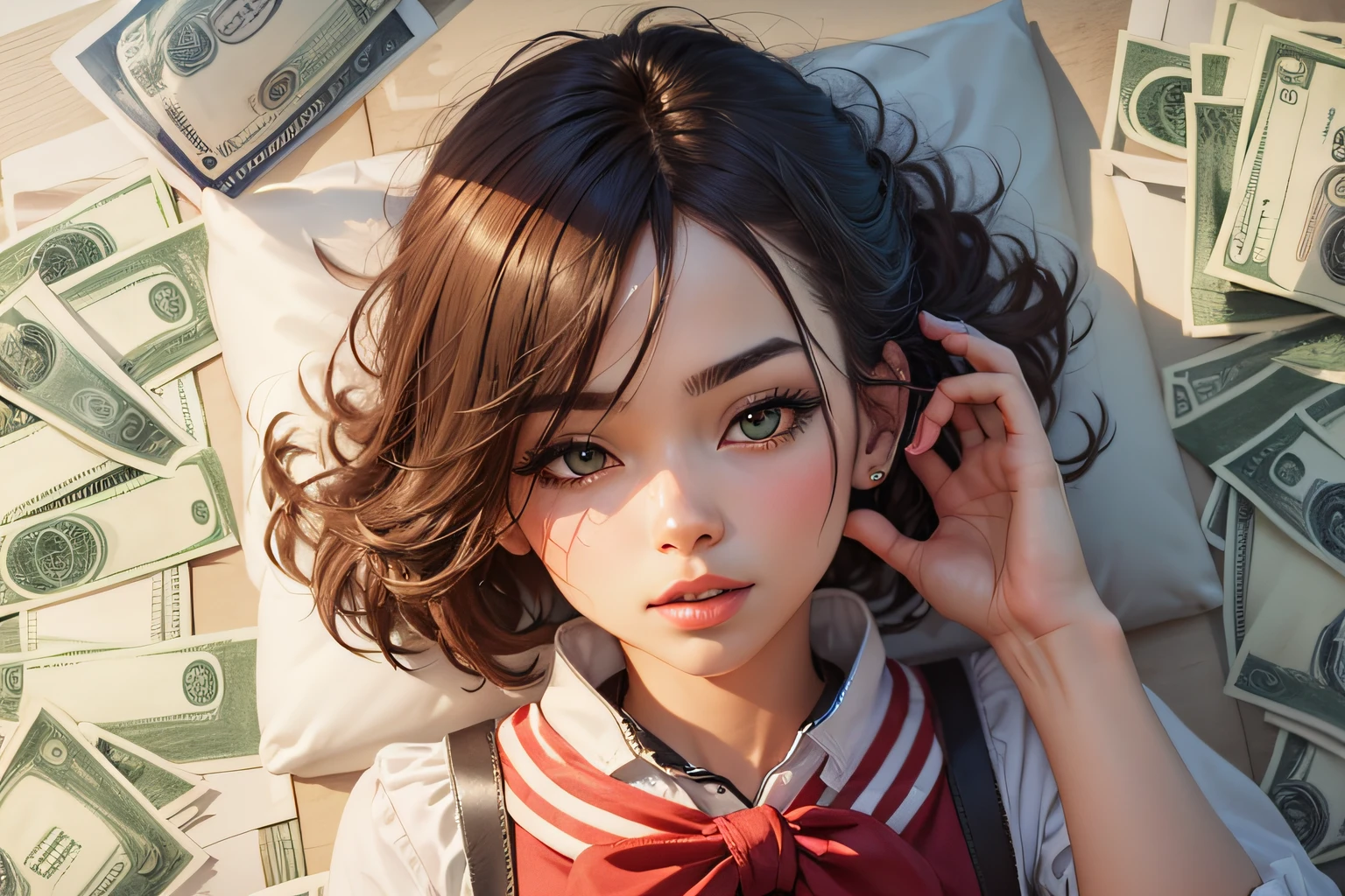 ((Highest quality, 8k, Realistic, Sharp focus, High resolution, Portrait Photography, 35mm Film, RAW Photos, masterpiece:1.3)), One girl, 完璧なペニスで犯されるyoung韓国人少女, (Full Body Shot), Browsing Caution, Slender body, (Small breasts:1.4), expensive, K-Pop Idols, (throw, look at me:1.3), bangs, Lying in bed, Missionary position vagina, Spread your legs, school uniform, young