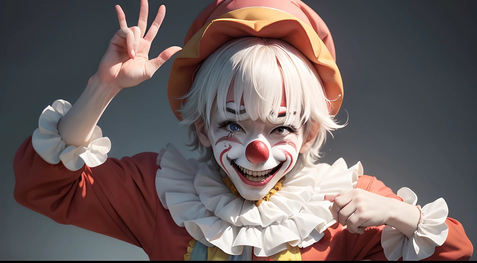 The clown wanted everyone to laugh。But no one laughed at his pantomime.。Adults don't even try to see、Swear at children、An important costume was torn to a bad。And yet he keeps dancing。While hiding your sadness with a false smile。