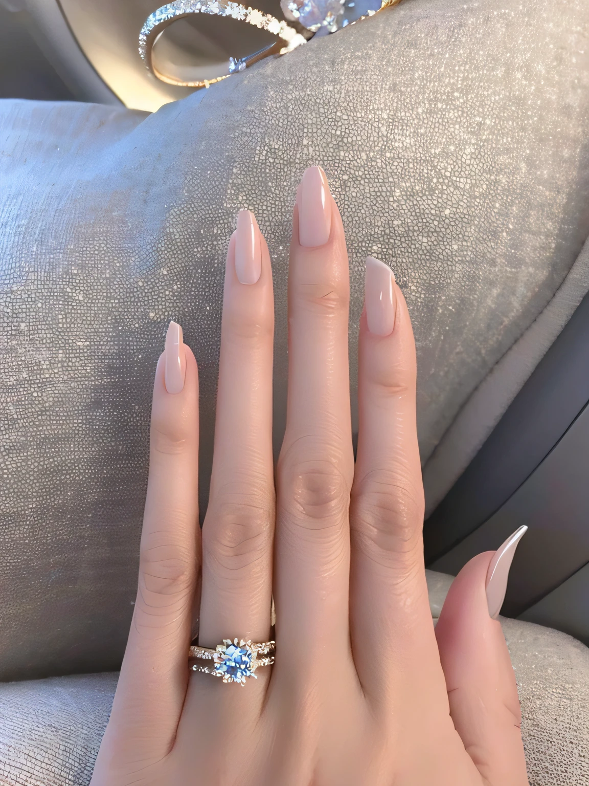 beautiful hand,Certainly5Dita、(Wear a beautiful gemstone engagement ring)