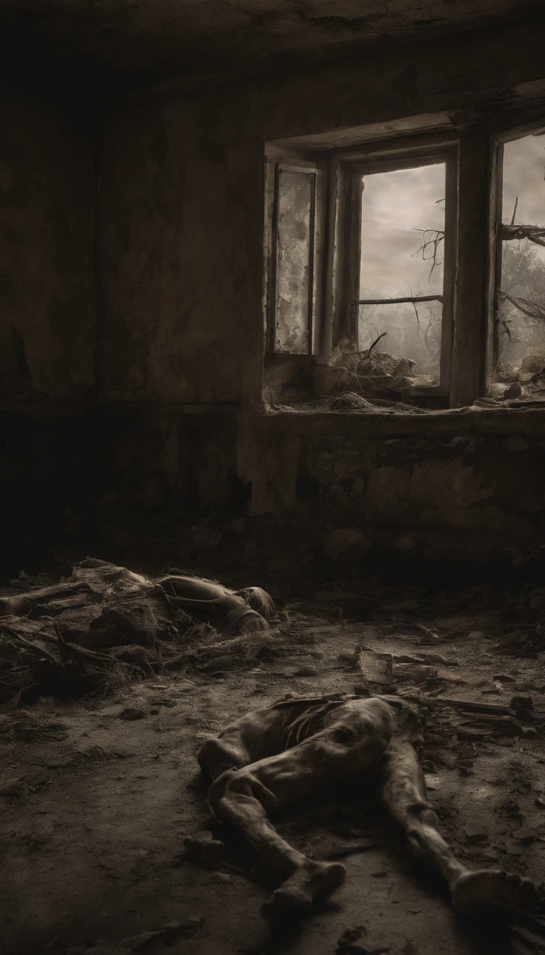 (best quality,4k,8k,highres,masterpiece:1.2),ultra-detailed,(realistic,photorealistic,photo-realistic:1.37),
a decaying zombie
,decaying flesh, rotting skin
,in a post-apocalyptic, dystopian city
, tattered clothes, torn and dirty
, with sunken eyes and exposed bones
, surrounded by ruins and debris
, eerie lighting and dark shadows
, with a pale and sickly complexion
, blood stains and dirt covering the body
, a creepy and unsettling atmosphere
, intense and dramatic colors
, a feeling of despair and hopelessness
, haunted by the remnants of the past
, decaying buildings and broken windows
, a sense of decay and destruction
, with an ominous and foreboding mood
, with a sense of impending doom
, a feeling of desolation and abandonment
, remnants of civilization scattered around
, a bleak and desolate landscape
, with a toxic and polluted atmosphere
, a sense of decay and deterioration
, a haunting and unsettling presence
, disturbing and grotesque features
, a sense of horror and dread
, a post-apocalyptic nightmare
, with a surreal and otherworldly feel
, decaying vegetation and overgrown plants
, ruins of infrastructure crumbling in the background
, a sense of isolation and loneliness
, a decaying world on the brink of collapse
, an eerie silence and stillness in the air
, a feeling of being trapped and helpless
, the stench of death and decay permeating the air
, a sense of danger and impending doom
, a grim reminder of the past
, a chilling and spine-tingling presence
, a haunting and macabre atmosphere.