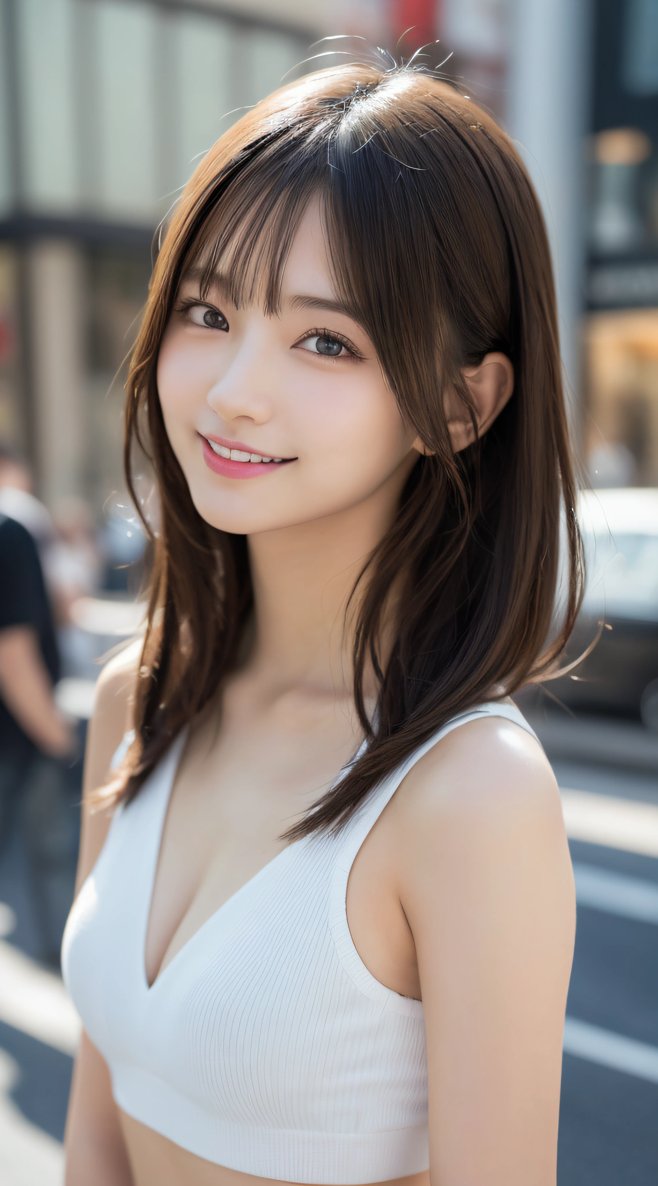 one girl, (a beauty girl, delicate girl:1.3), (:1.3),
break, (spring, Colorful clothes:1.3),
break, (amusement park:1.3), (Cherry blossoms fall:1.3), (ウールのgloves), perfectly trimmed fingers,
break, Extremely fine resolution, (Symmetrical eyes:1.3),
break, Small breasts, Brown eyes, parted bangs, brown hair, girl,
break, (Eye and facial details:1.0), (Get closer to the face, Make your face bigger, Face Focus:1.0),Face close-up,
break, (masterpiece, highest quality, Very detailed, Detailed face, 8k),SakuraFubuki,Cherry blossom petals,smile,Random Pause、blue eyes、白いgloves,ponytail、SakuraFubuki、gloves、break,look back,smile、closeup shot , (masterpiece、highest quality、Official Art:1.2)、(colorful)、Seeing the viewer、1 girl、Portraiture、alone、Colorful floating objects 、peekaboo、touching hair、balloon、amusement park、festival、White dress、Hurrah!、bye bye、Random sexy poses