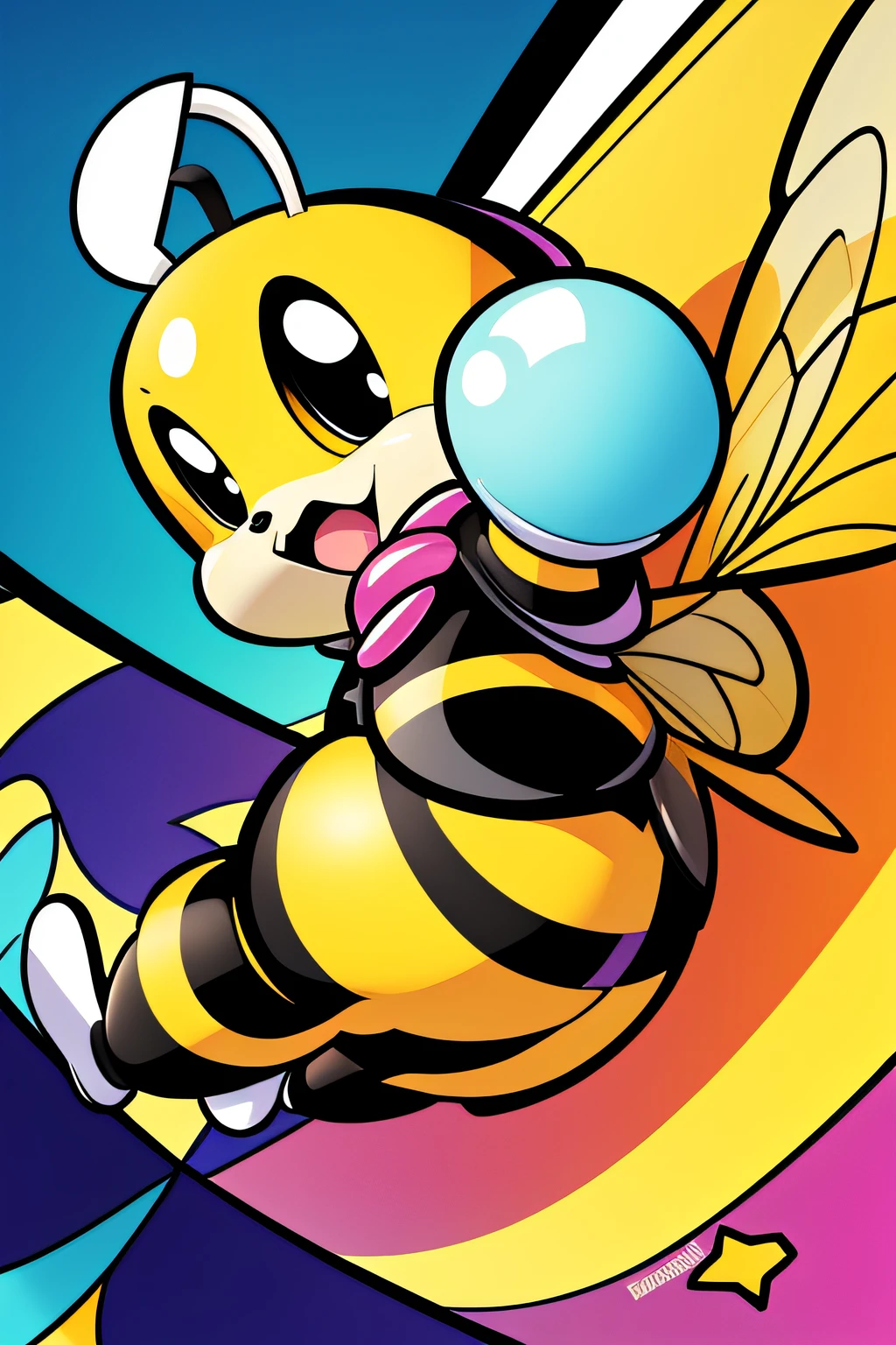 cartoon style bee