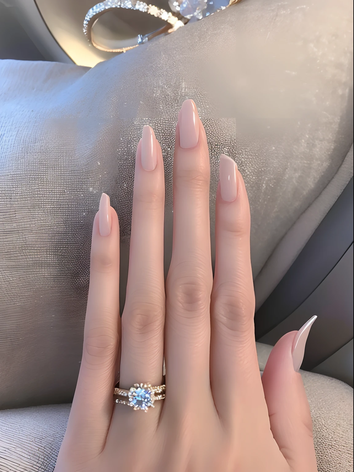 beautiful hand,Certainly5Dita、(Wear a beautiful gemstone engagement ring)