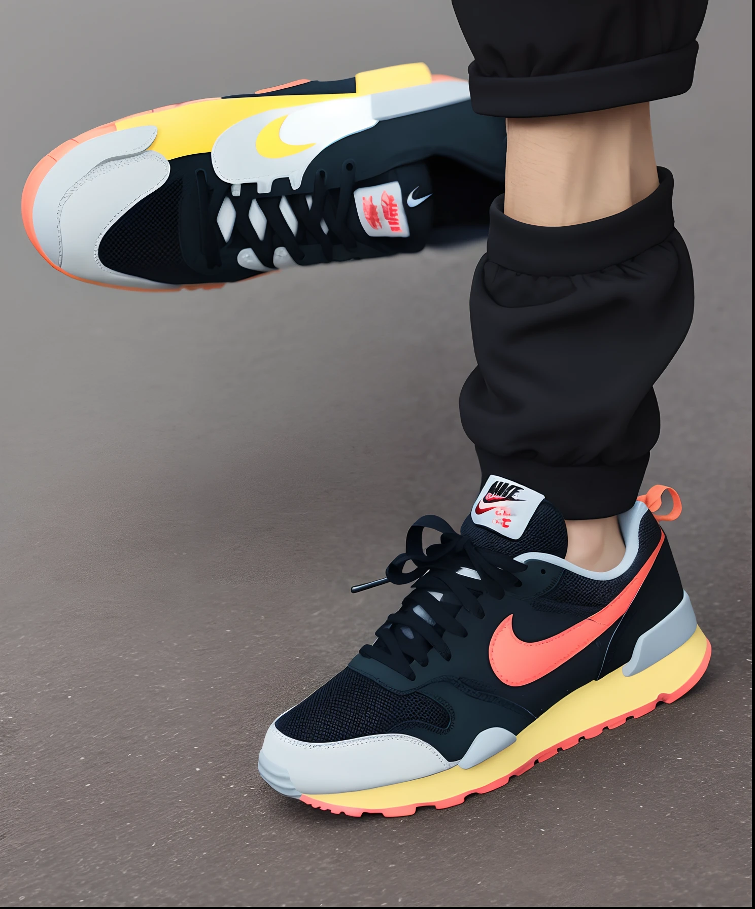 Naruto in super realistic nike sneakers