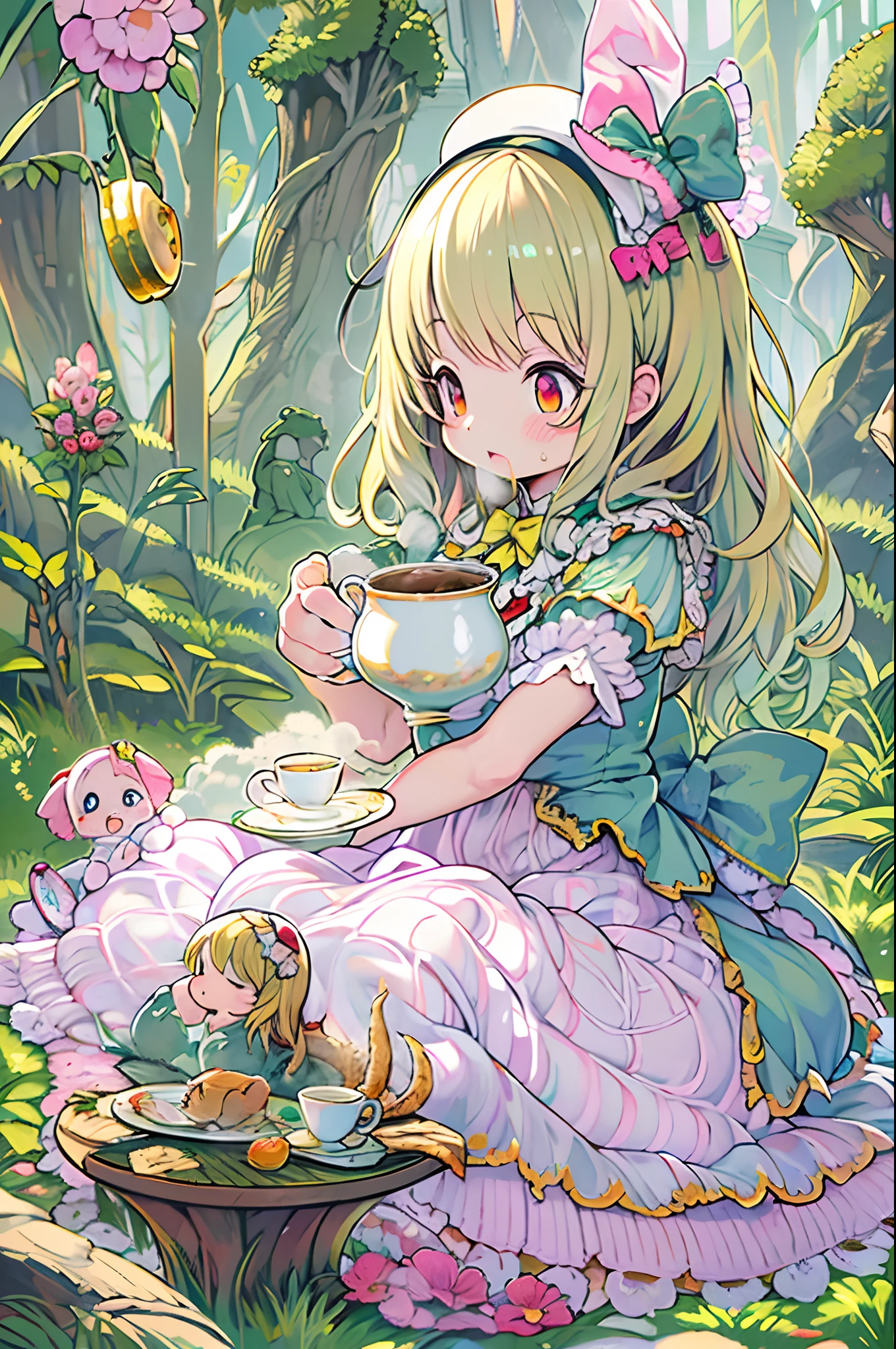 Alice \(Alice in Wonderland\),kawaii、tiny girl、Mad Tea Party
