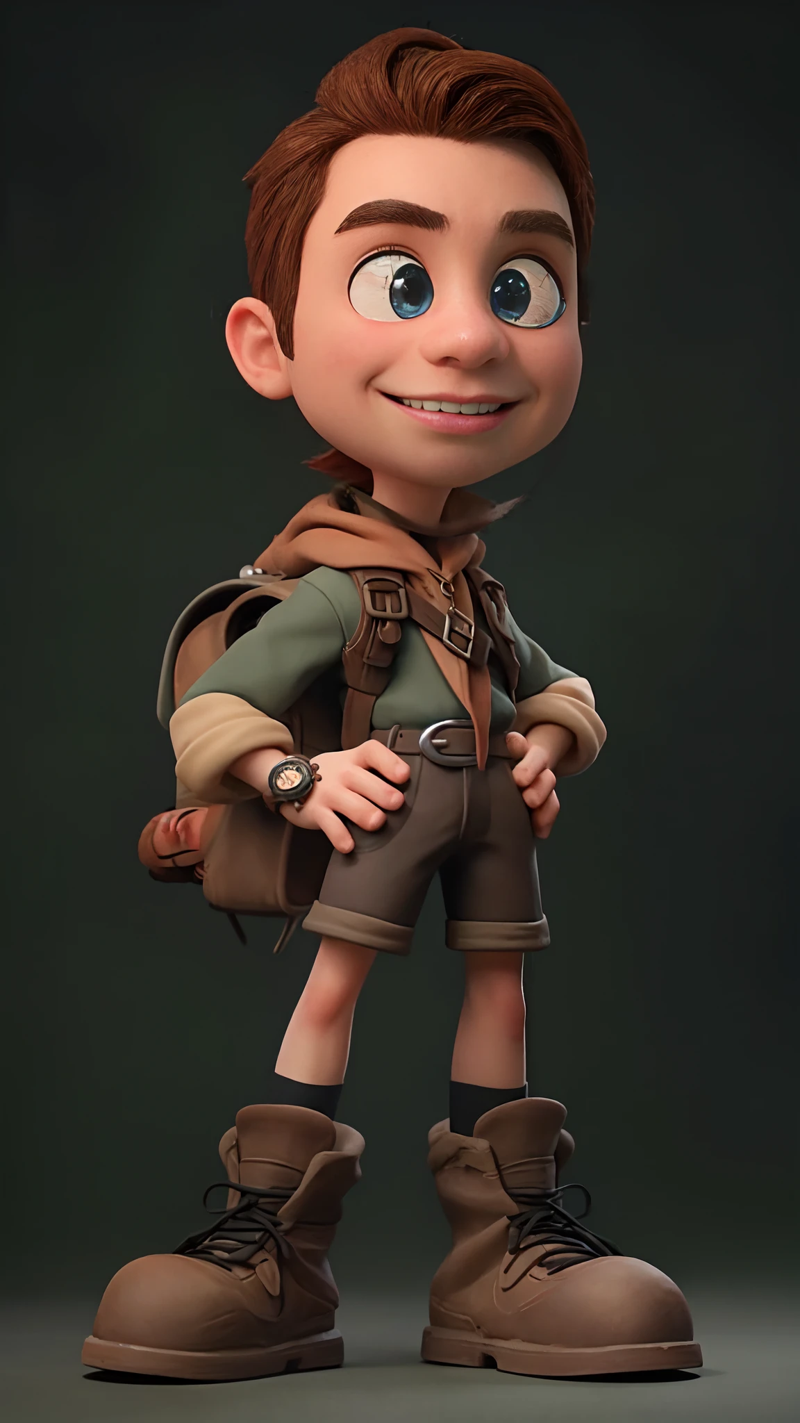 ((baseie-se e aprimore o mesmo personagem da imagem)) um personagem de disney cartoon 3D de um homem
