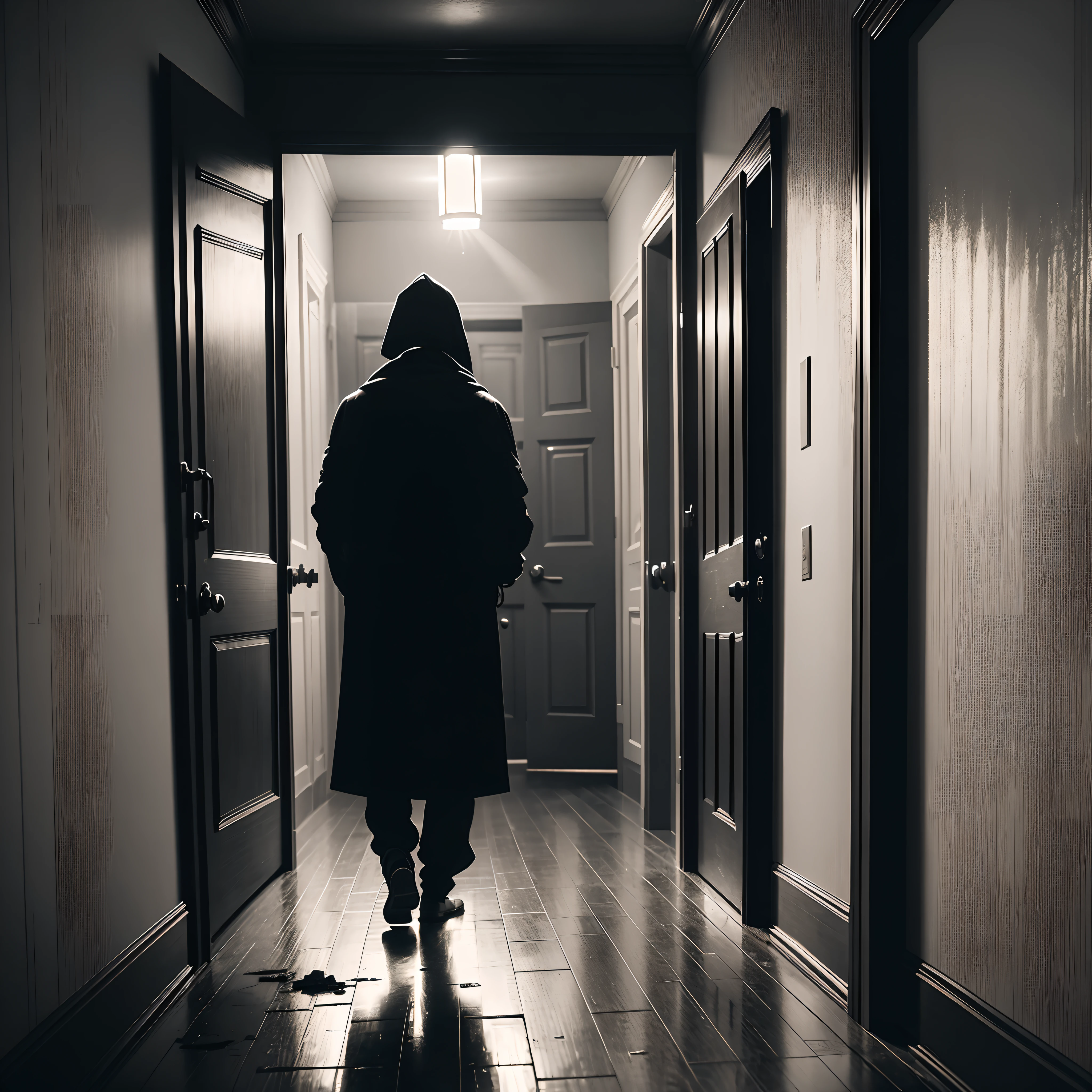 It was a dark and rainy night. The flashing light of the storm illuminated an old abandoned mansion. You've decided to explore this place, Ignoring warnings about, that it's haunted. As I walked through the silent halls, Heard a strange noise, coming from above.. His heart was pounding wildly, But curiosity was stronger, And you went upstairs. Reaching the top, The door to the room creaks mysteriously. Scared, You nudged him and found an old doll, sits on a chair, But his gaze seemed real. Suddenly, The doll moved on its own and turned its head in her direction. stunned, You ran downstairs, But the exit door was locked. NOW, You're trapped in a haunted mansion, No Way Out and Uncertainty, What's next... 👻