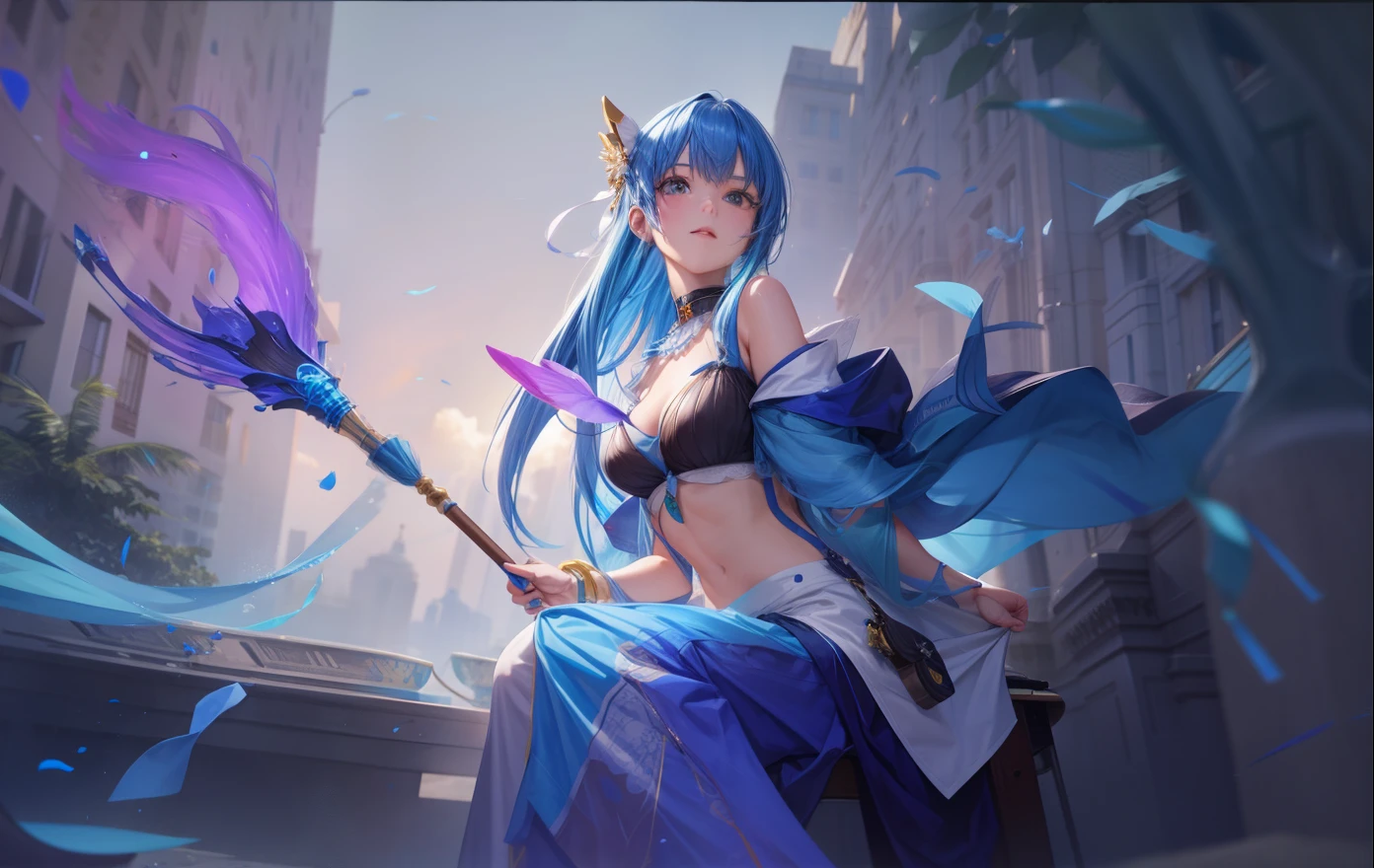 blue hair