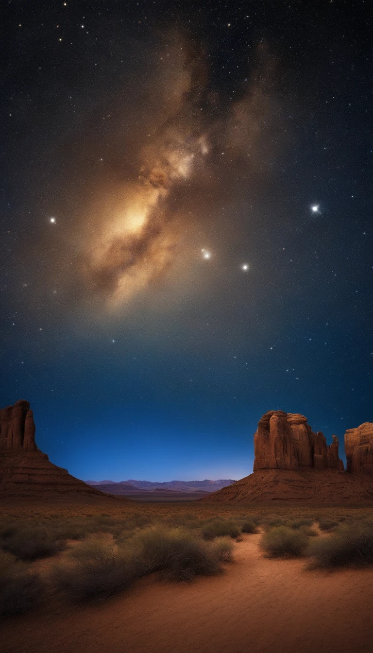 breath taking,Van Gogh-style starry sky in a quaint night sky,Gentle desert,spreading,