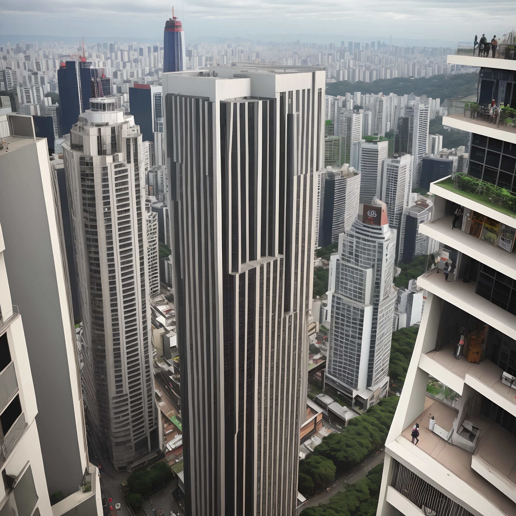 Disco voador sobrevoando sao paulo
