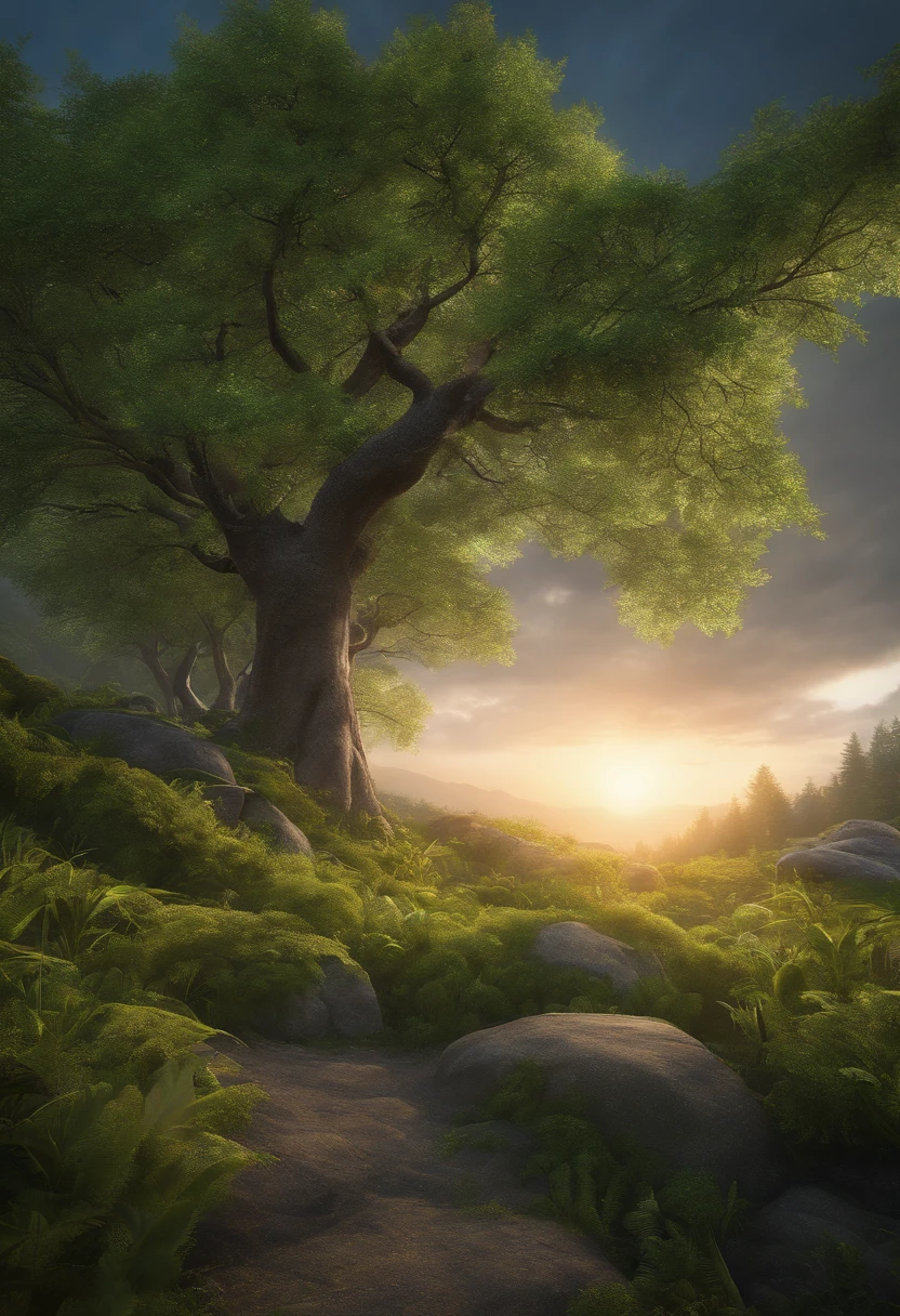 masterpiece, best quality, high quality, extremely detailed CG unity 8k wallpaper, The vast and quiet taiga stretches to the horizon, with dense green trees grouped in deep harmony, as the fresh breeze whispers through their leaves and crystal snow lies on the frozen ground, creating a stunning and peaceful landscape, Bokeh, Depth of Field, HDR, bloom, Chromatic Aberration, Photorealistic, extremely detailed, trending on artstation, trending on CGsociety, Intricate, High Detail, dramatic, art by midjourney
