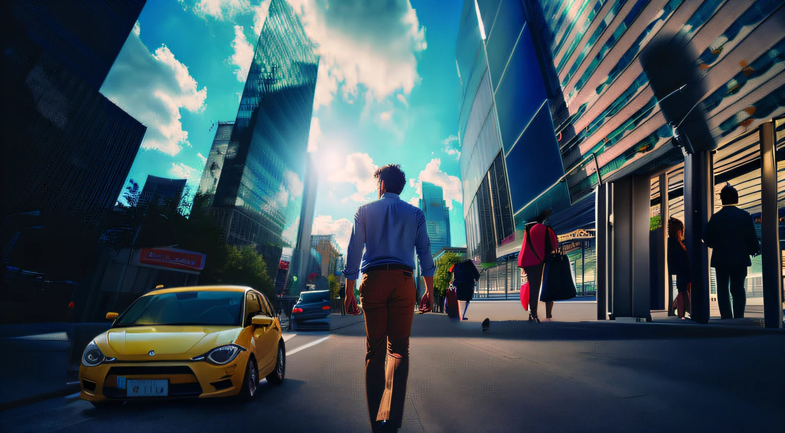 yellow car