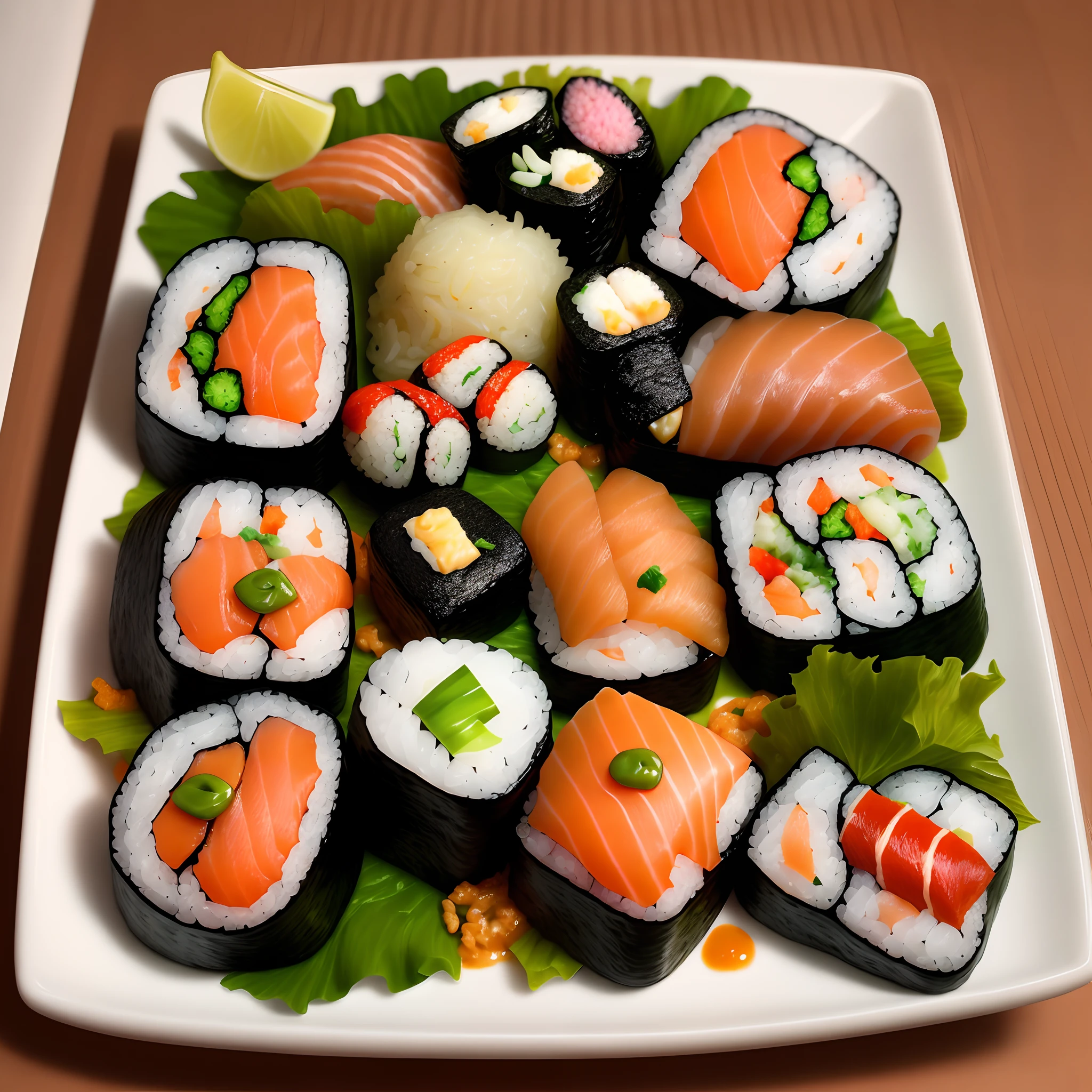 Sushi over rice