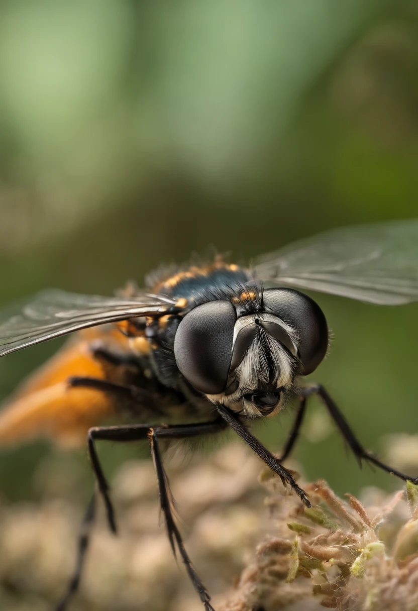 flies, bird wings