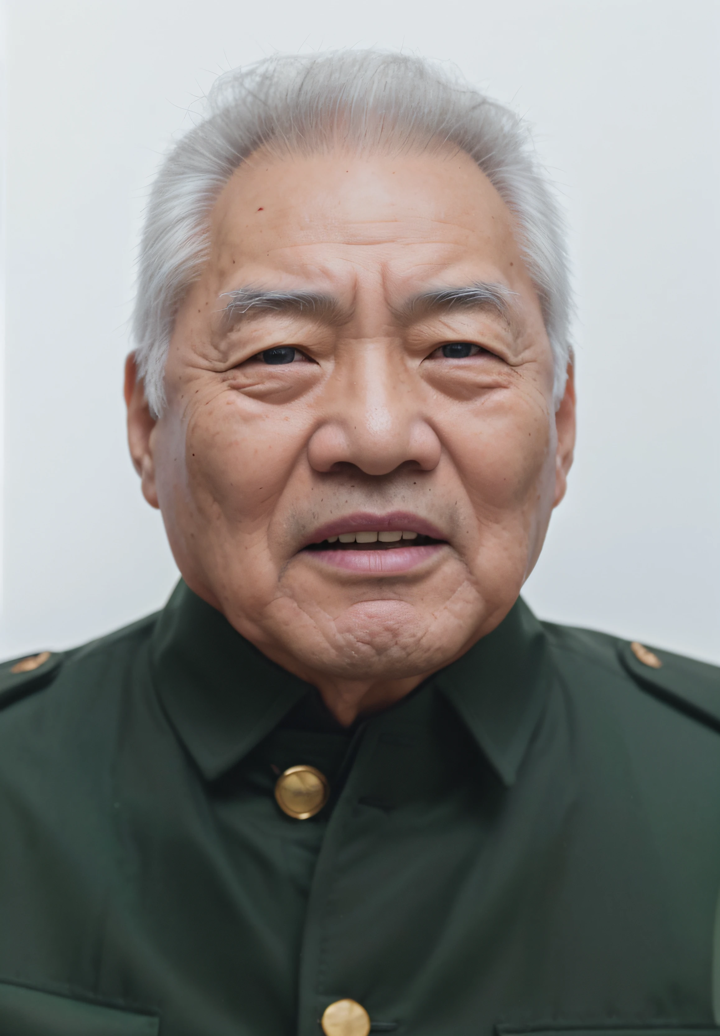 asian, <lora:houseman:0.85>,A Japanese veteran, depicted as an elderly man with a dignified and solemn expression, wearing a military uniform or medals that reflect his service. The image is treated with a vintage filter, giving it a sepia or black-and-white tone, reminiscent of historical photographs. The background may include traditional Japanese elements or symbols of military service. The scene should be as realistic as a high-resolution photograph from a bygone era, with lighting that complements the vintage effect, highlighting the character's wisdom and experience, (masterpiece:1. 0), (best quality:1. 4), (ultra highres:1. 2), (intricate details:1.3), (soft focus:1. 4), (sharp focus:1. 4),Raw photo,1man,